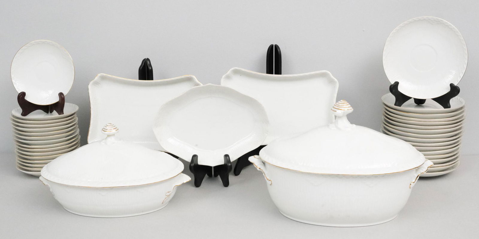 Royal Copenhagen "Gold Fan" Porcelain Set (1 of 11)