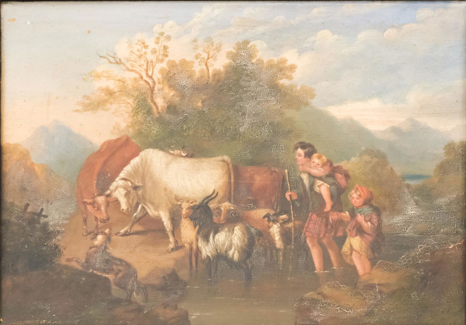 English School, Shepherd with Two Children (1 of 6)