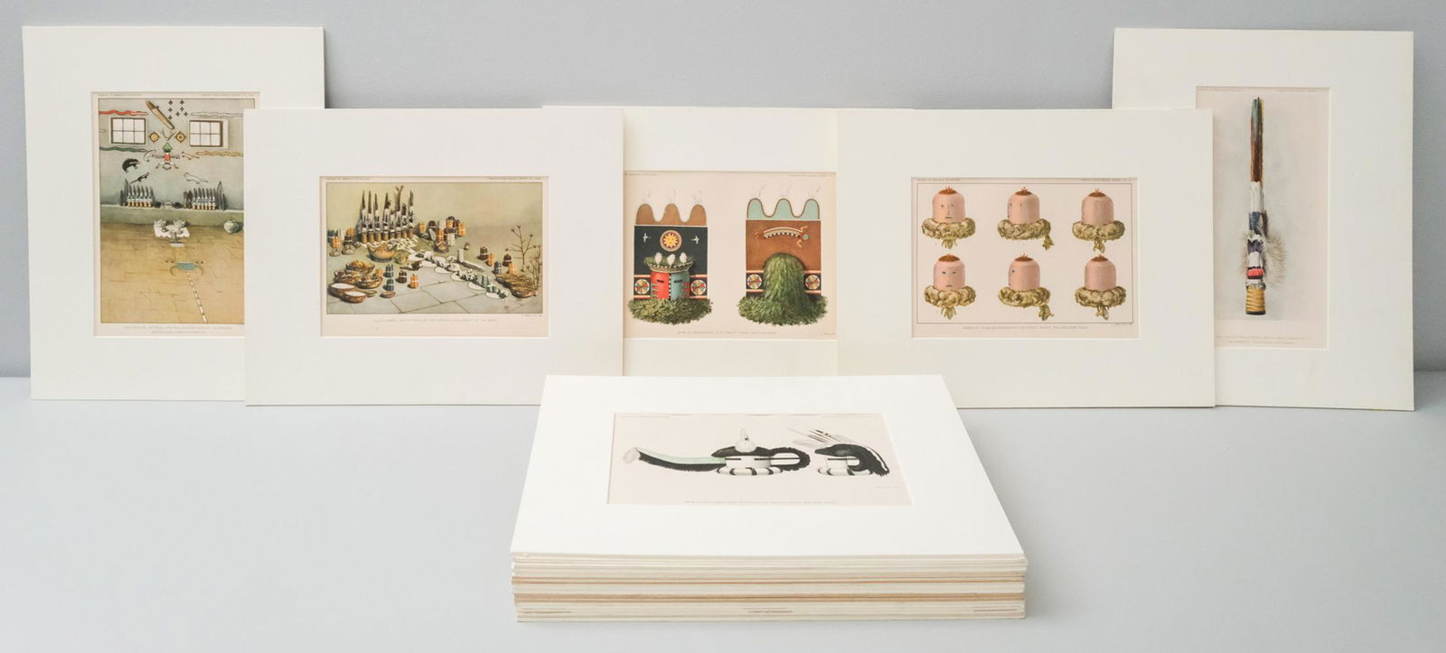 Collection of Matted Ethnological Plates (1 of 14)