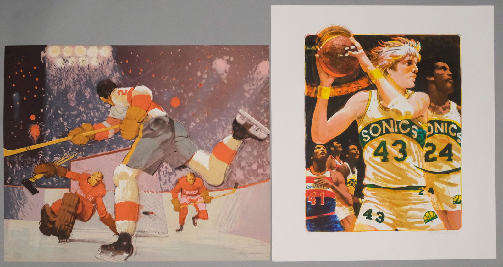 Lot of Two Sports Prints (1 of 7)