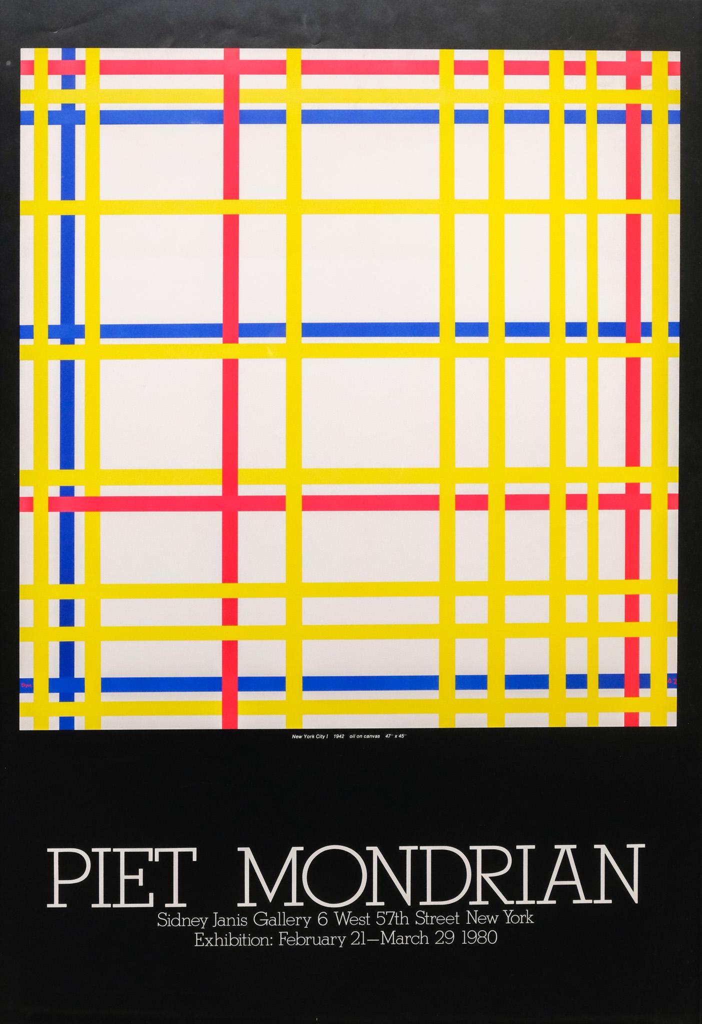 Piet Mondrian, 1980 Exhibition Poster (1 of 6)