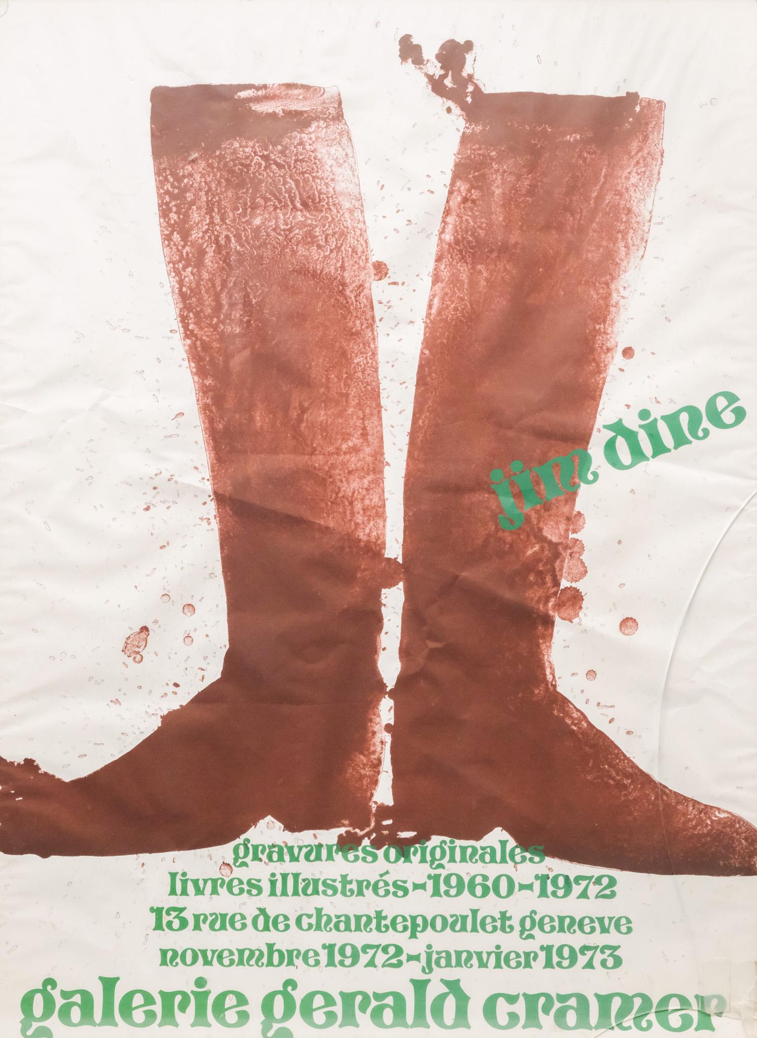 Jim Dine, "Brown Boots" Lithograph (1 of 5)