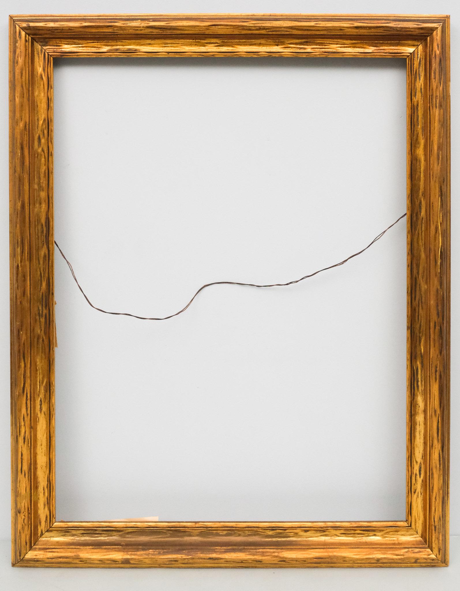 Arts & Crafts Gilt Frame: American, circa 1930, hand carved and gilded. Overall 29" x 36 1/2", rabbet 24" x 31", molding 3".