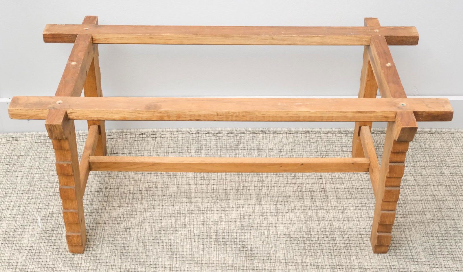 Antique Arts & Crafts Trestle Table Base (1 of 9)