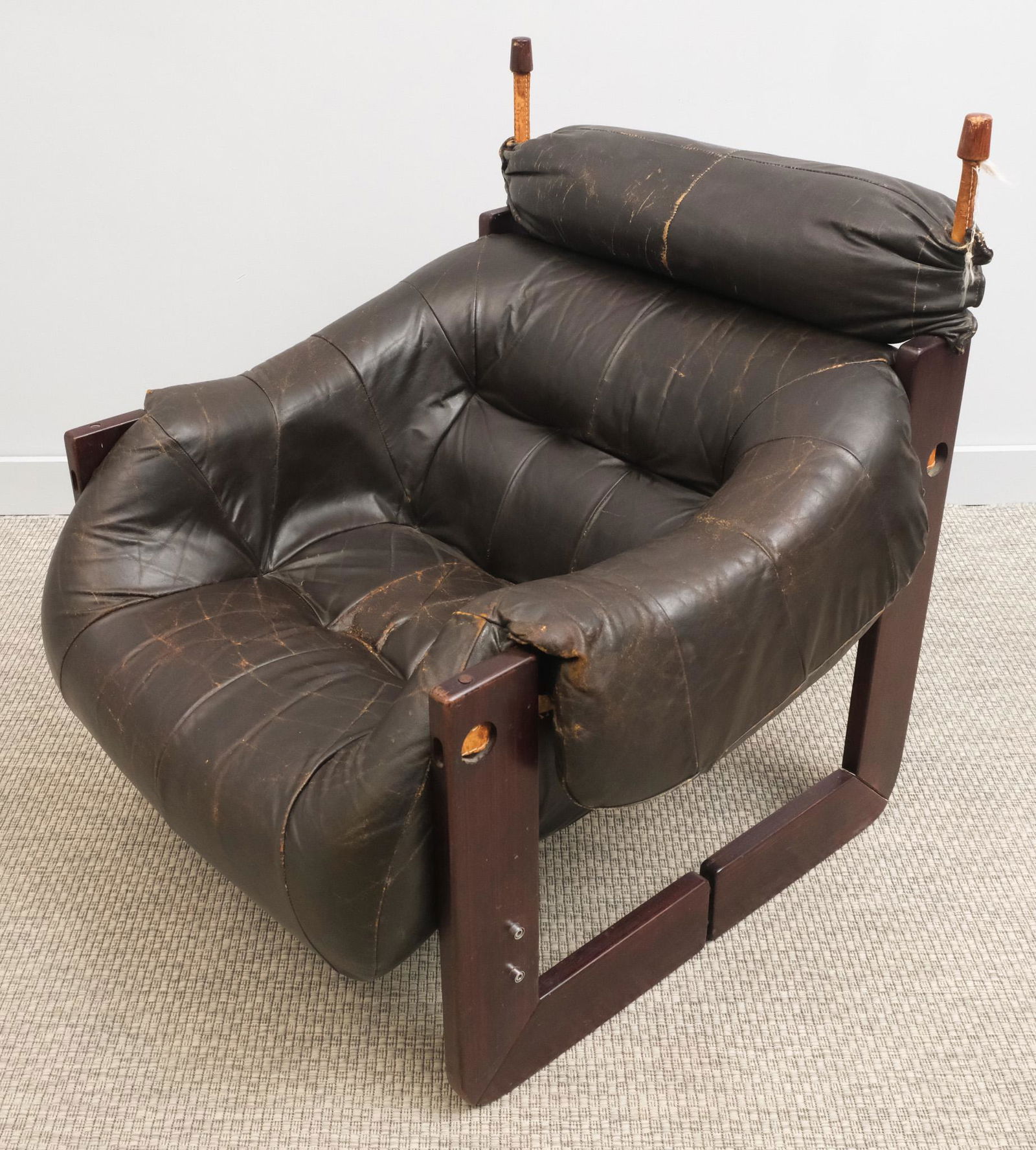 Percival Lafer Brazilian Leather Chair (1 of 8)