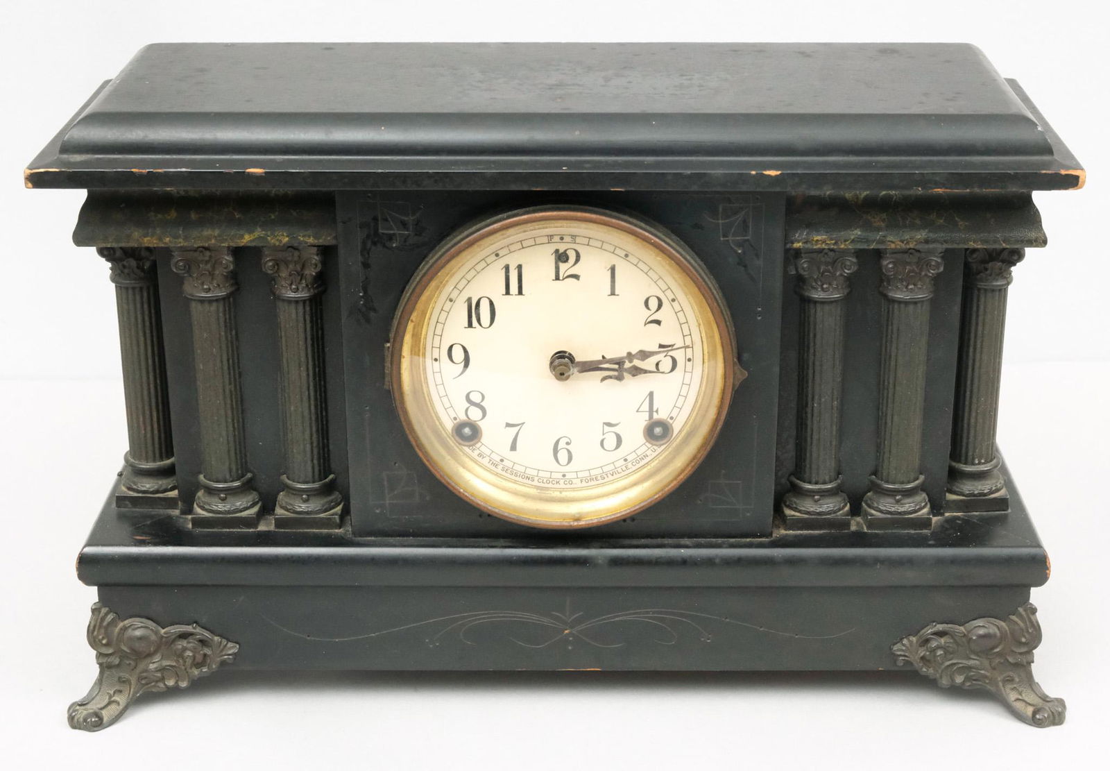 Antique Neoclassical Style Sessions Mantle Clock (1 of 13)