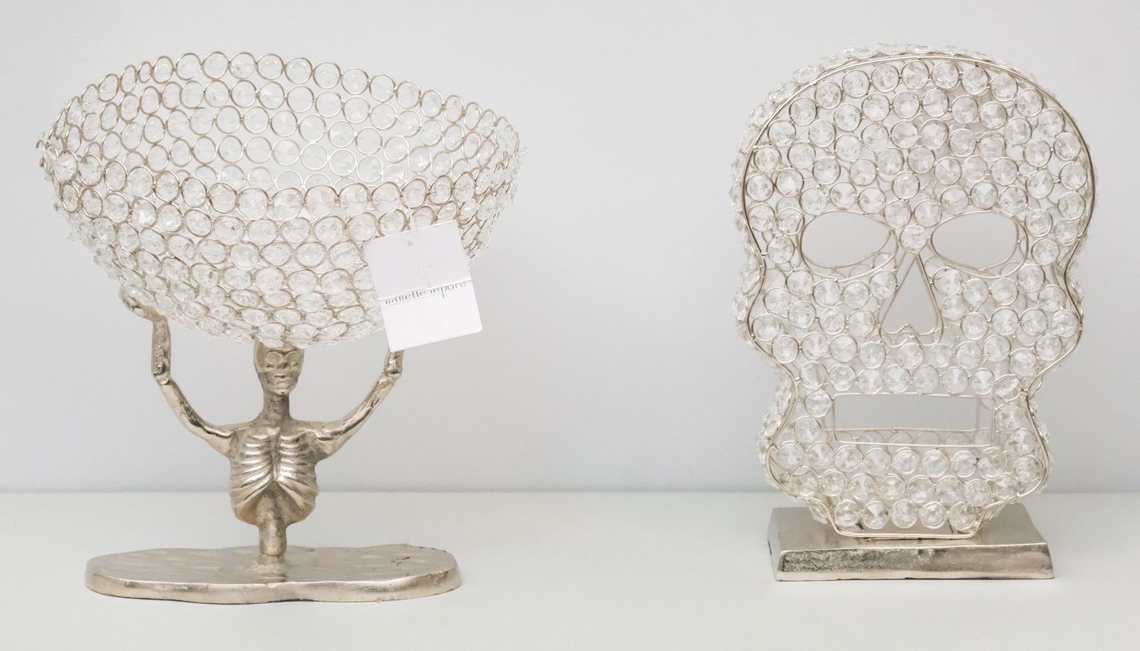 Pair Nanette Lepore Skull-Themed Sculptures (1 of 15)