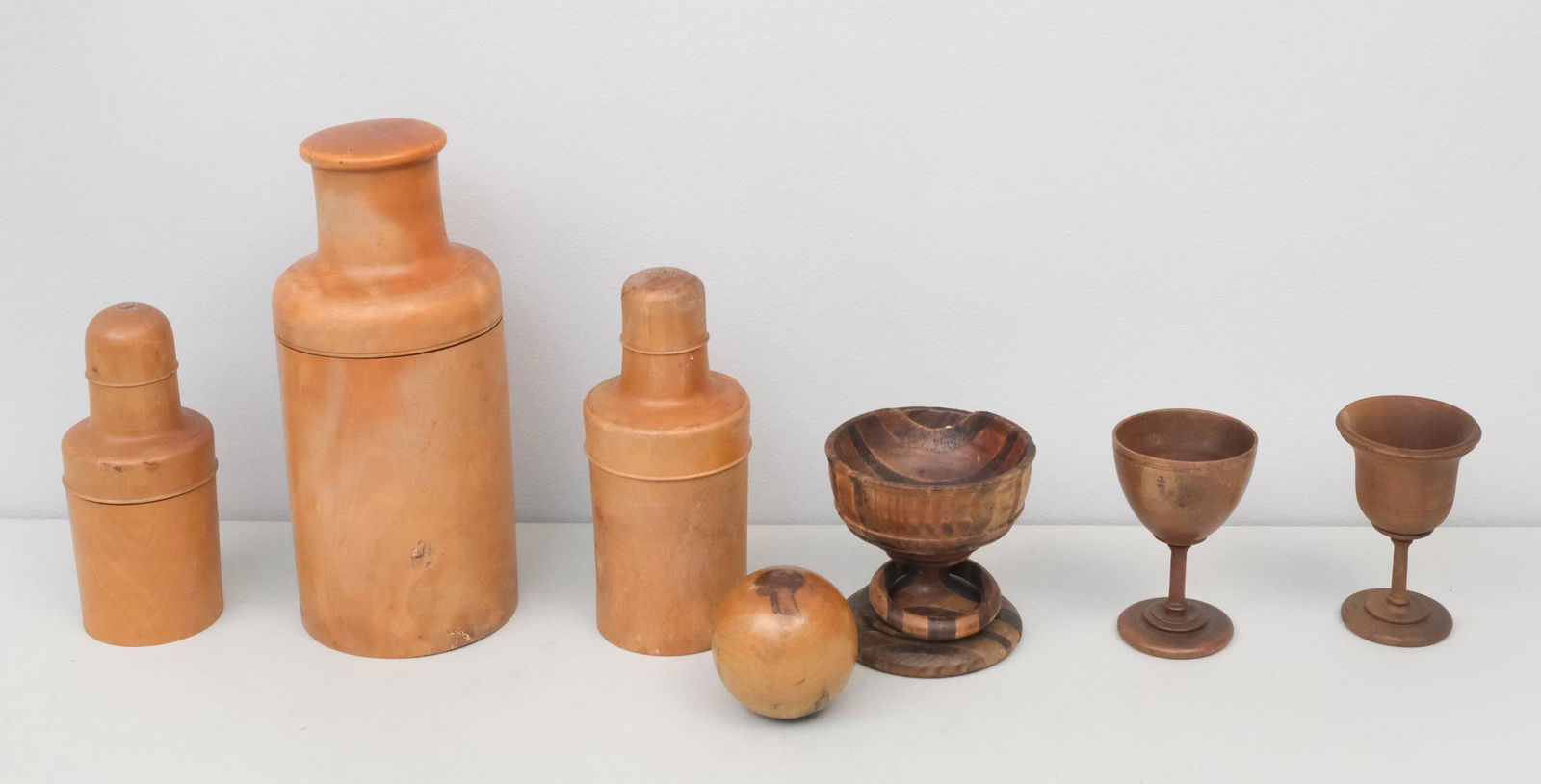 Antique Burl & Wood Lot (1 of 8)