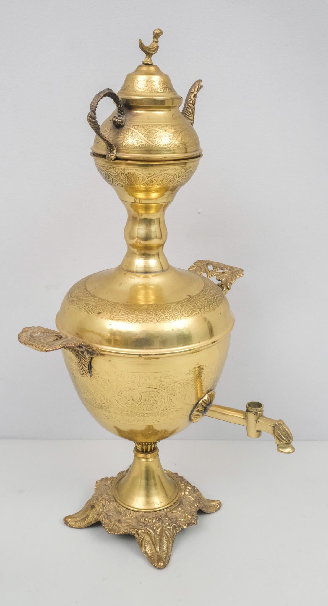 Antique Jerusalem Brass Samovar (1 of 10)