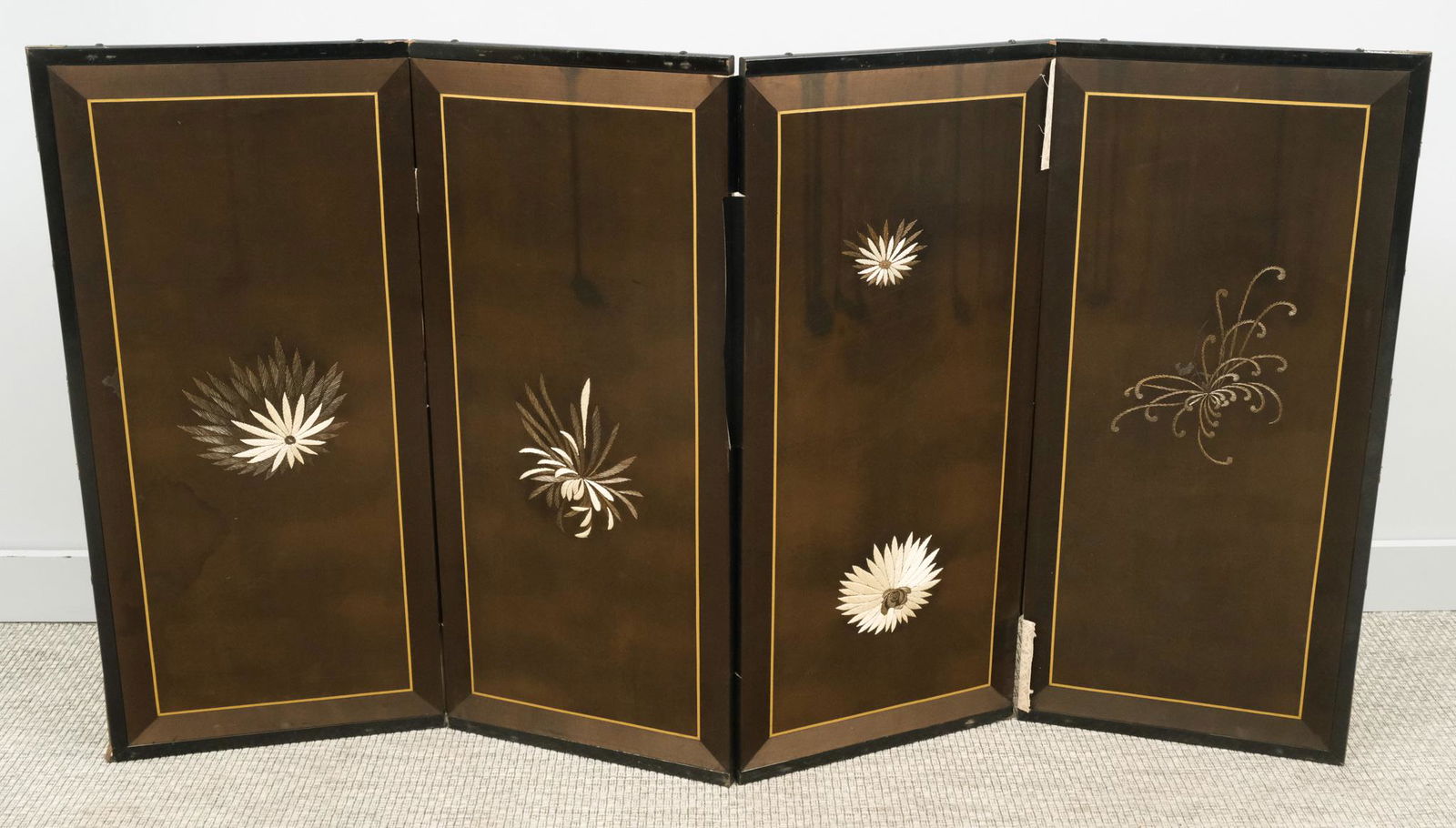 Antique Japanese Silk Screen (1 of 10)