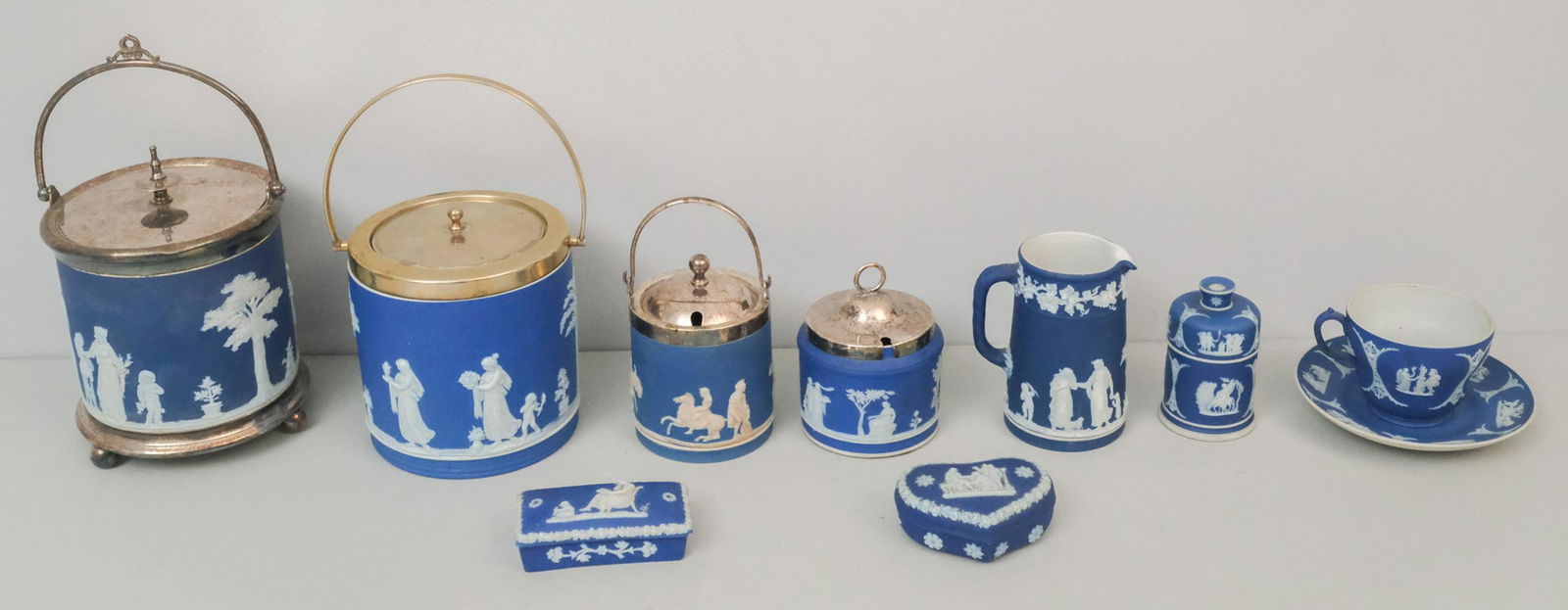Lot of Dark Blue Jasperware Wedgwood (1 of 15)