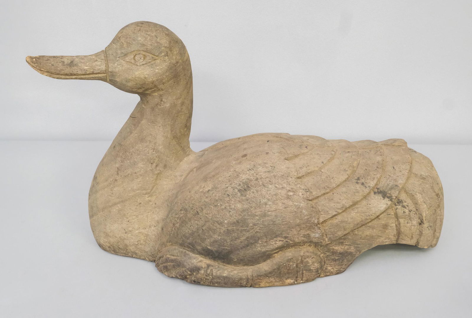 Folk Art Carved Wooden Duck (1 of 7)