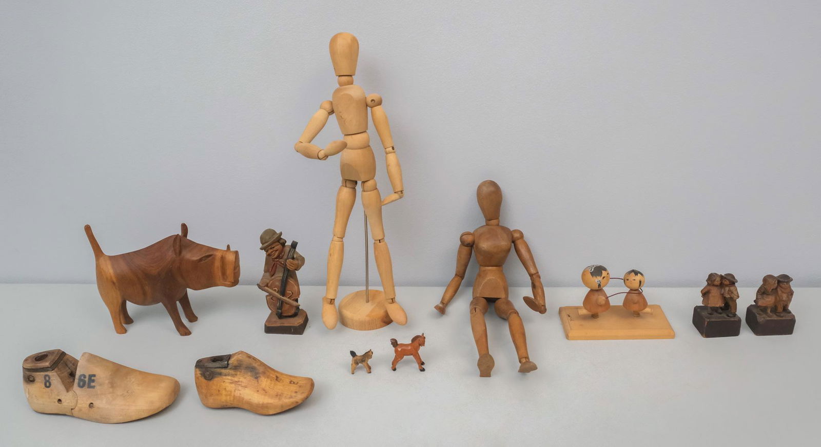 Lot of Vintage & Antique Wooden Figures (1 of 20)