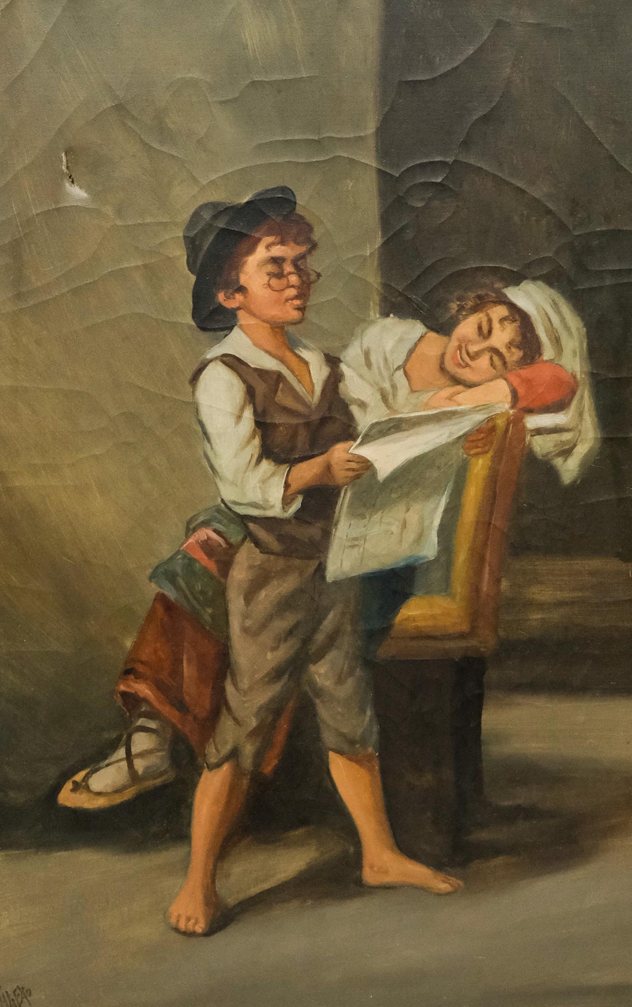 G. Alexo, Boy Reading the Paper (1 of 6)