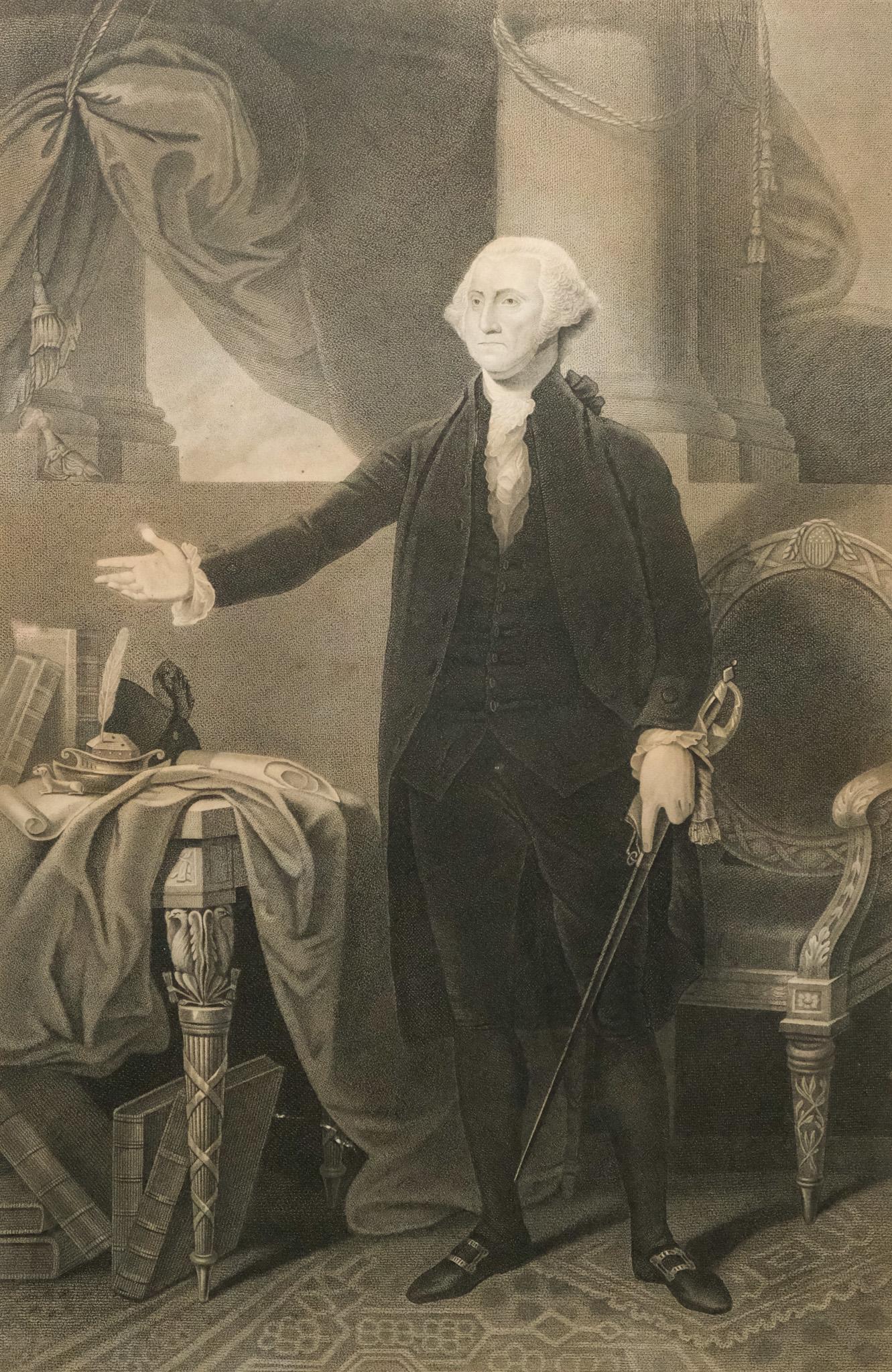 After Gilbert Stuart, Portrait of Washington (1 of 5)