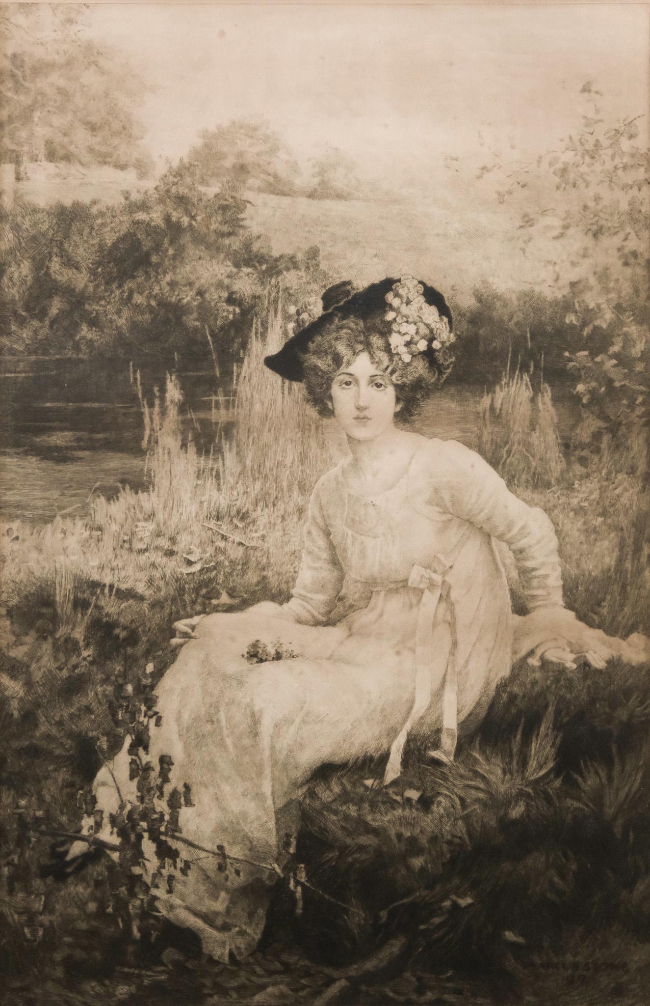 After Marcus Stone, "A Reverie" (1 of 4)