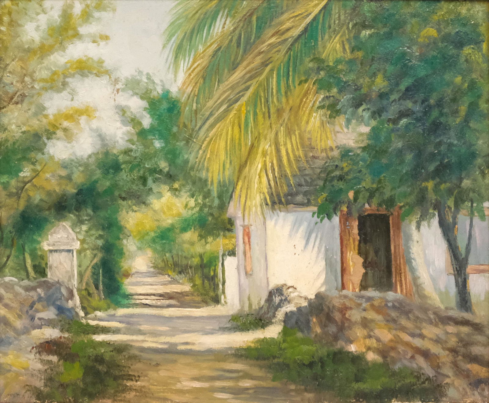 Attr. Armin Buchterkirch, "Bermuda Scene" (1 of 7)