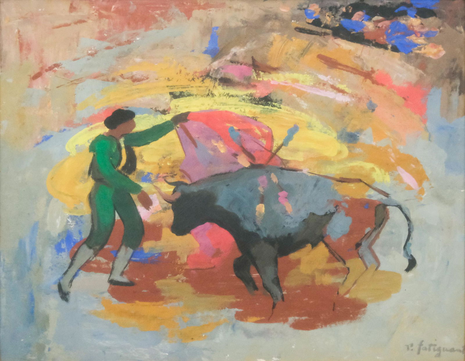 Richard Fatiguant, Bull Fight (1 of 4)