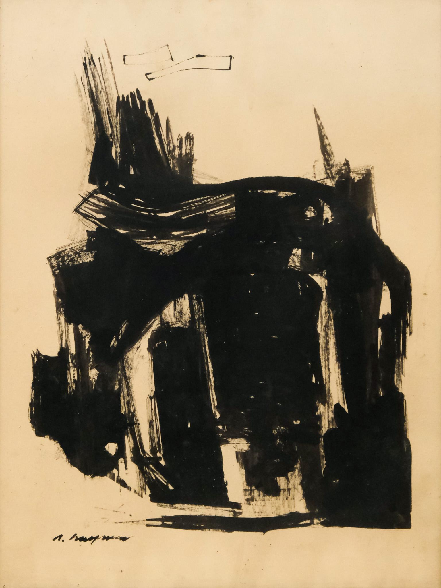 American School, Ink Abstract (1 of 3)