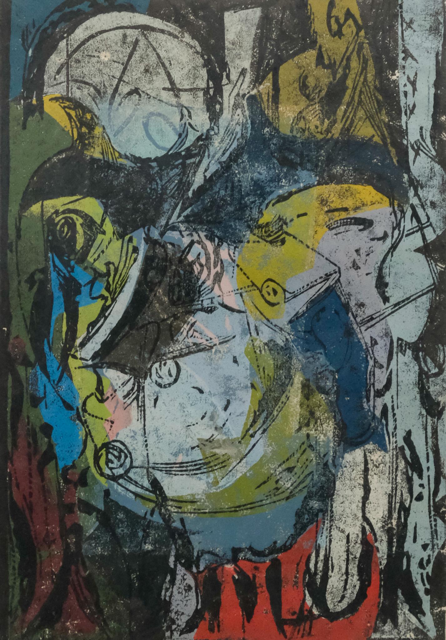 Adja Yunkers, "Head of a Traveler" Woodcut (1 of 6)