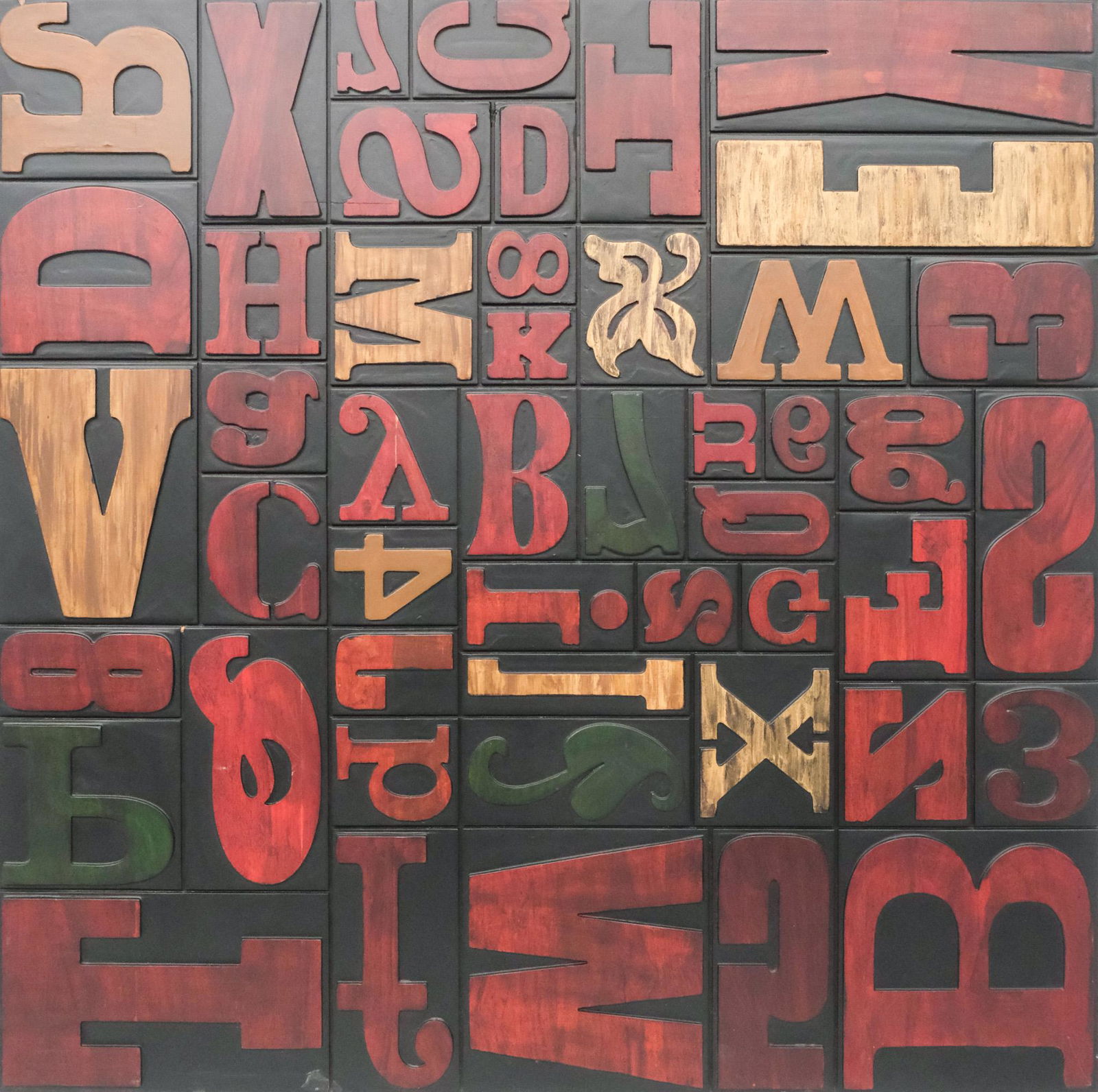 Letterpress Wooden Letter Collage (1 of 5)