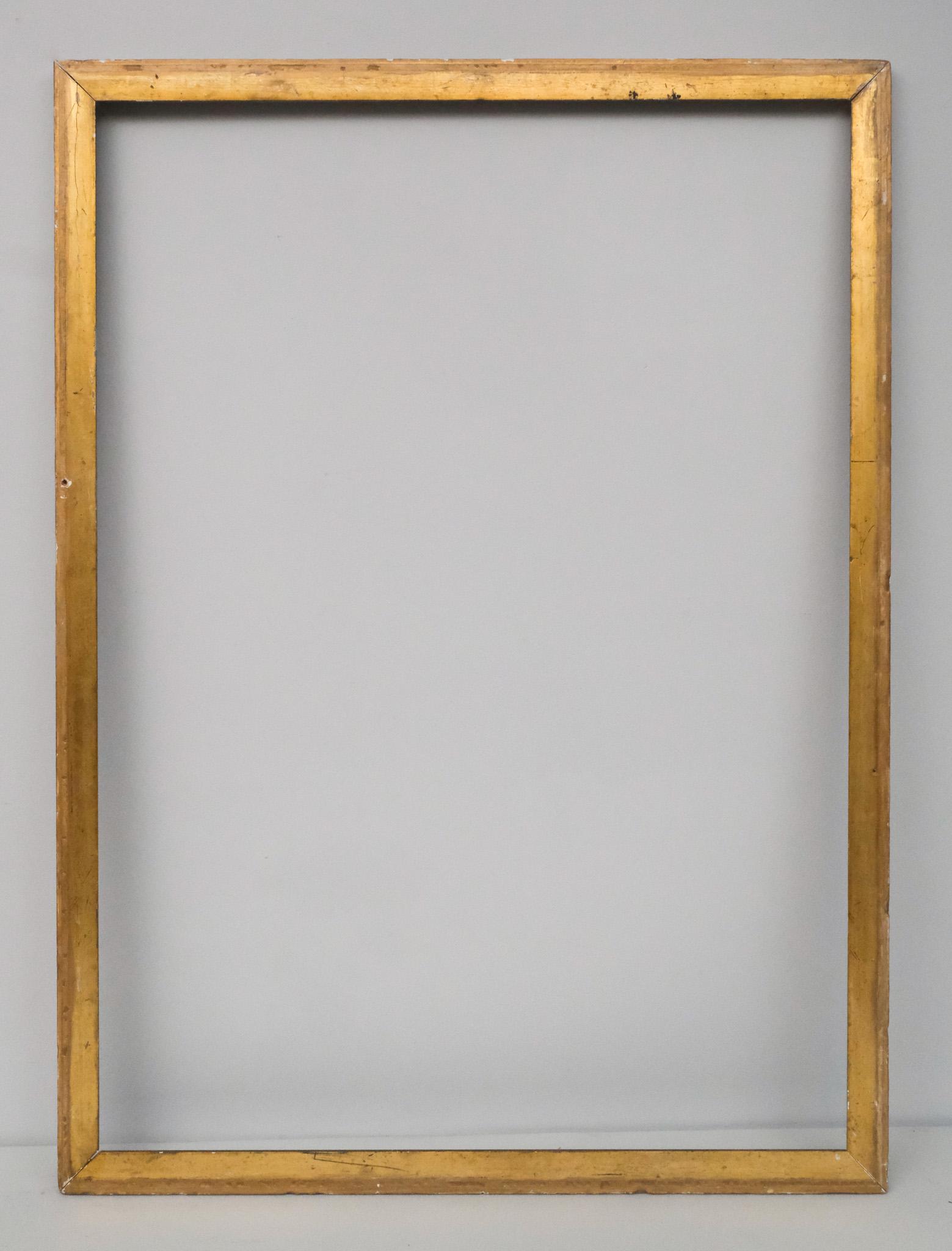 American Lemon Gold Frame: American, circa 1860. Overall 30 1/2" x 41 1/4", rabbet 28" x 39", molding 1 1/2".