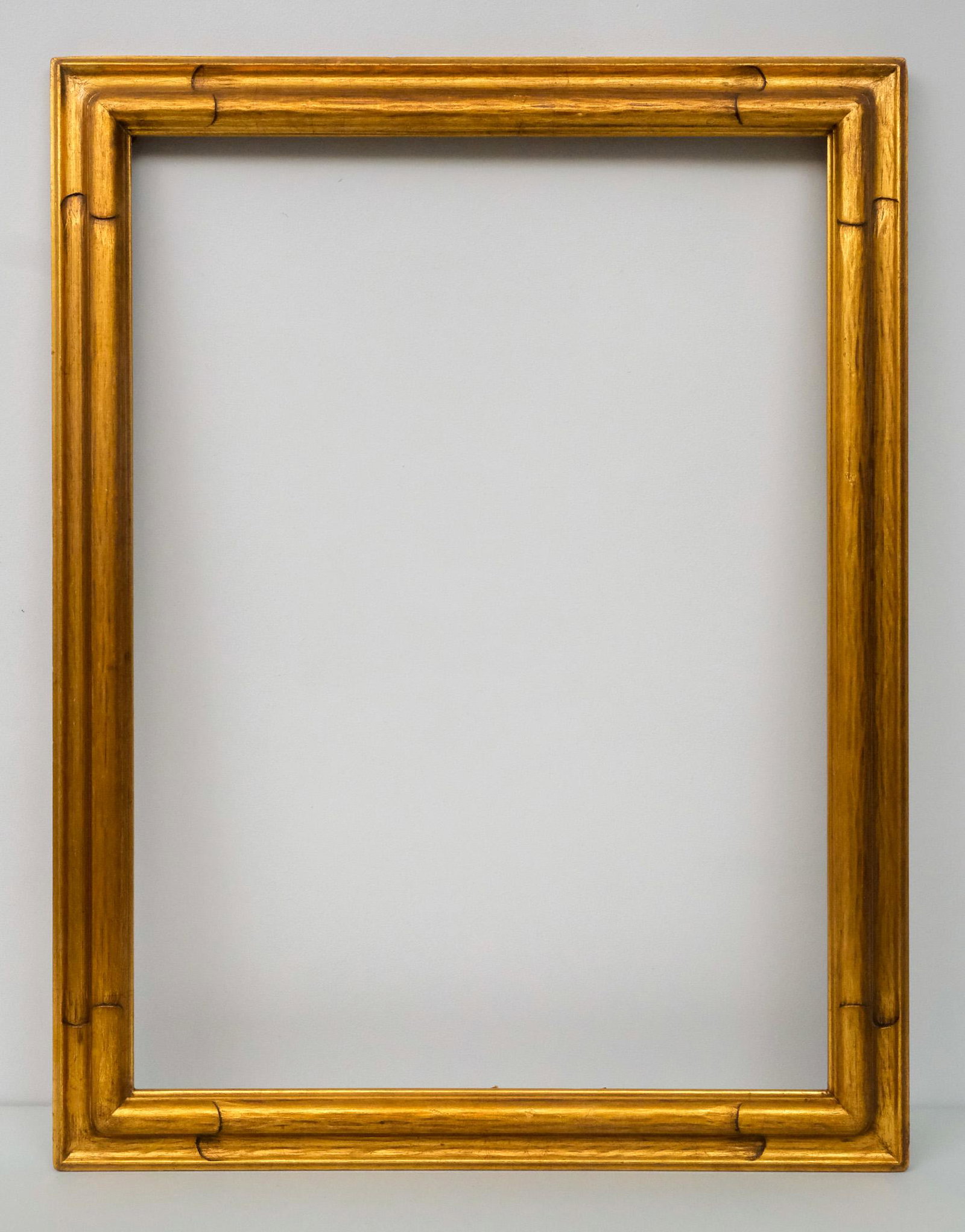 American Arts & Crafts Gilt Frame: American, circa 1920. Overall 26" x 34", rabbet 21 1/2" x 29 1/2", molding 2 1/2".