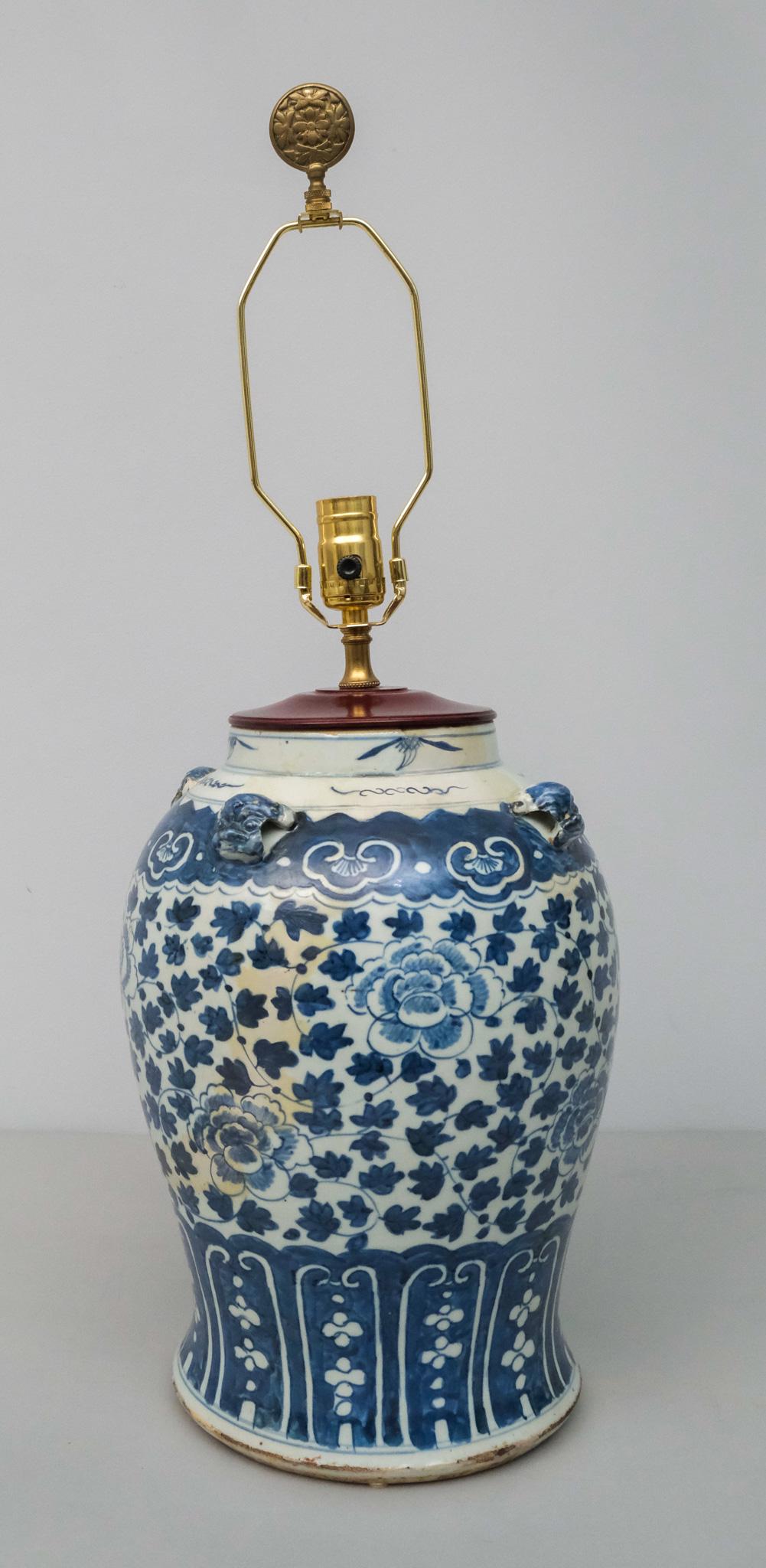 Antique Chinese Porcelain Vase Turned Lamp (1 of 6)