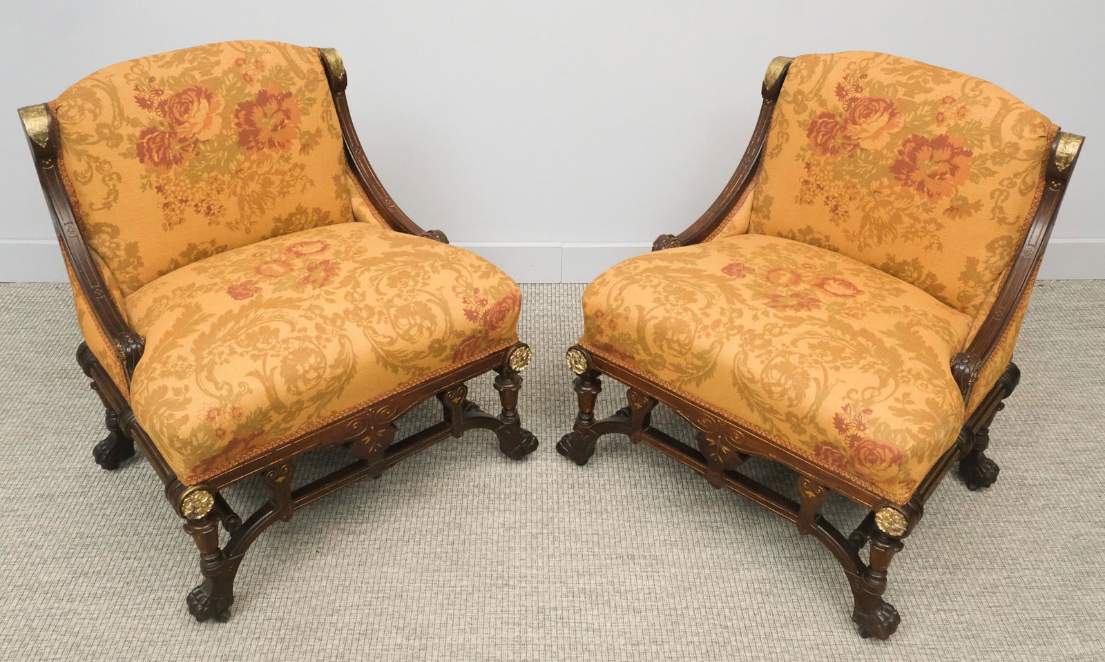 Pair of American Renaissance Revival Chairs (1 of 9)