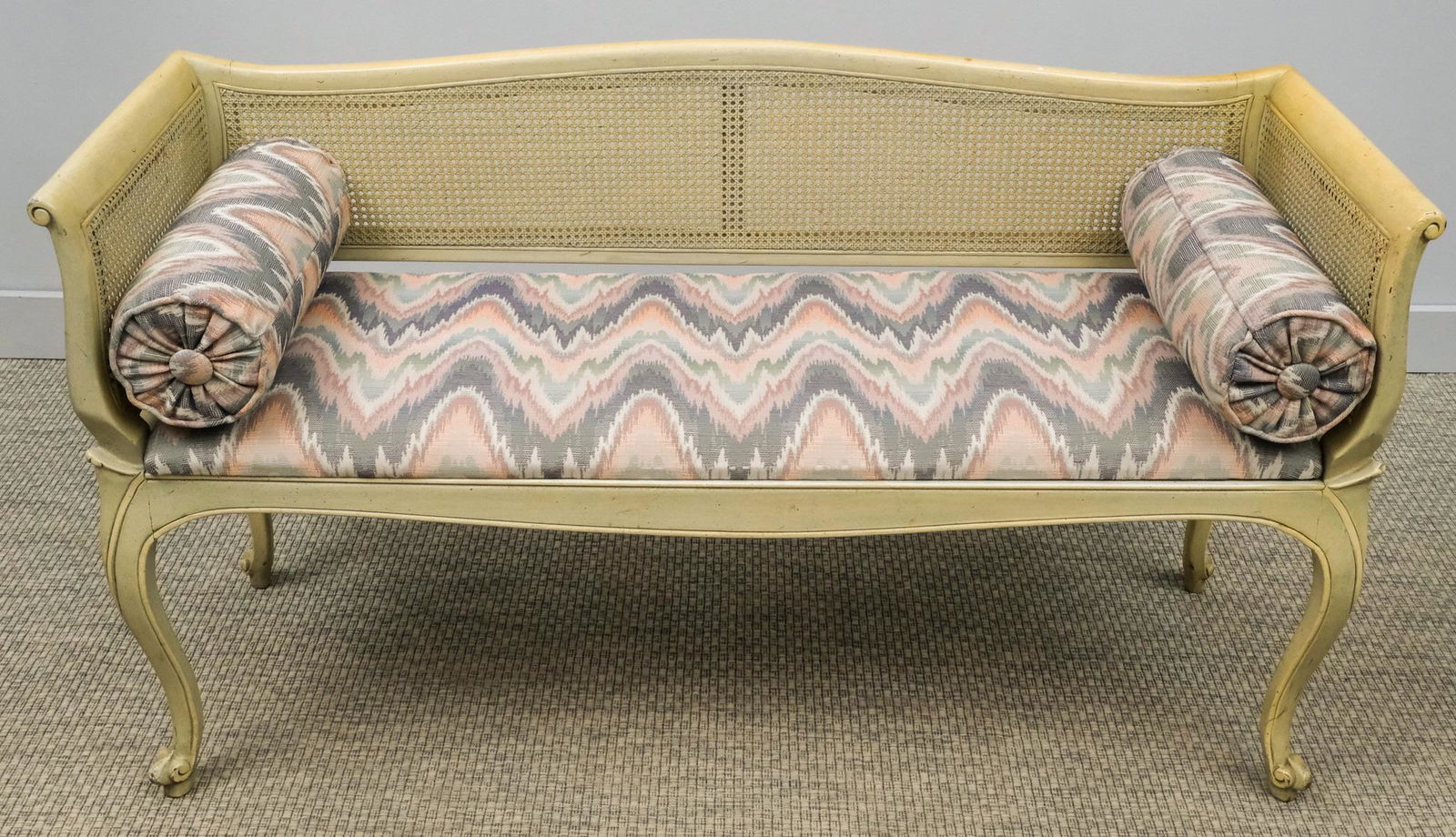 Cane Back Provincial Bench (1 of 6)