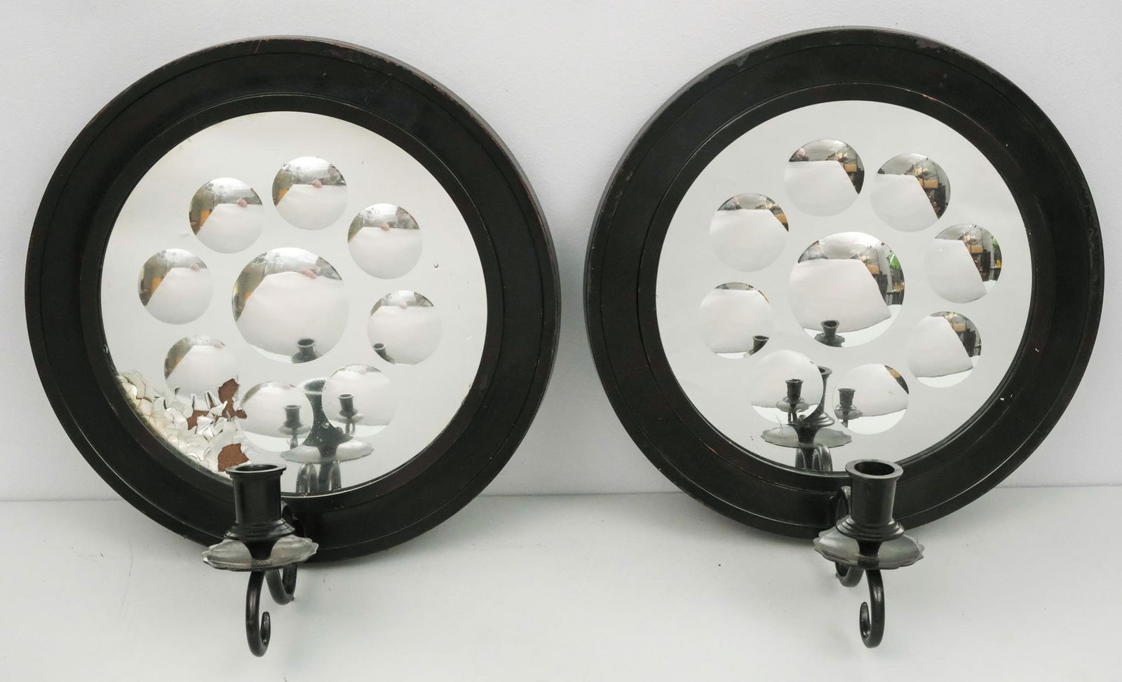 Pair of Victorian Style Sorcerer's Mirror Sconces (1 of 3)