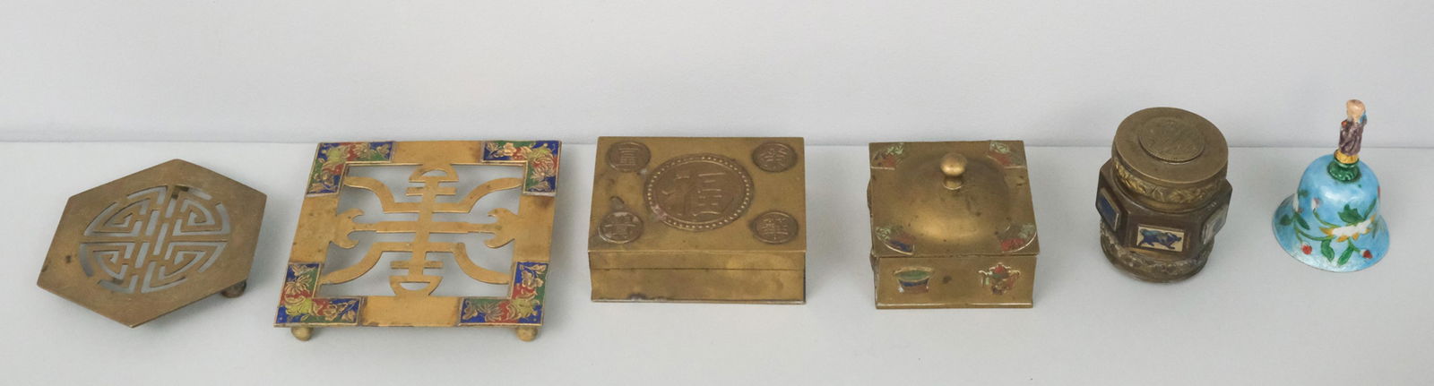 Group of Antique Chinese Brass Objects (1 of 16)