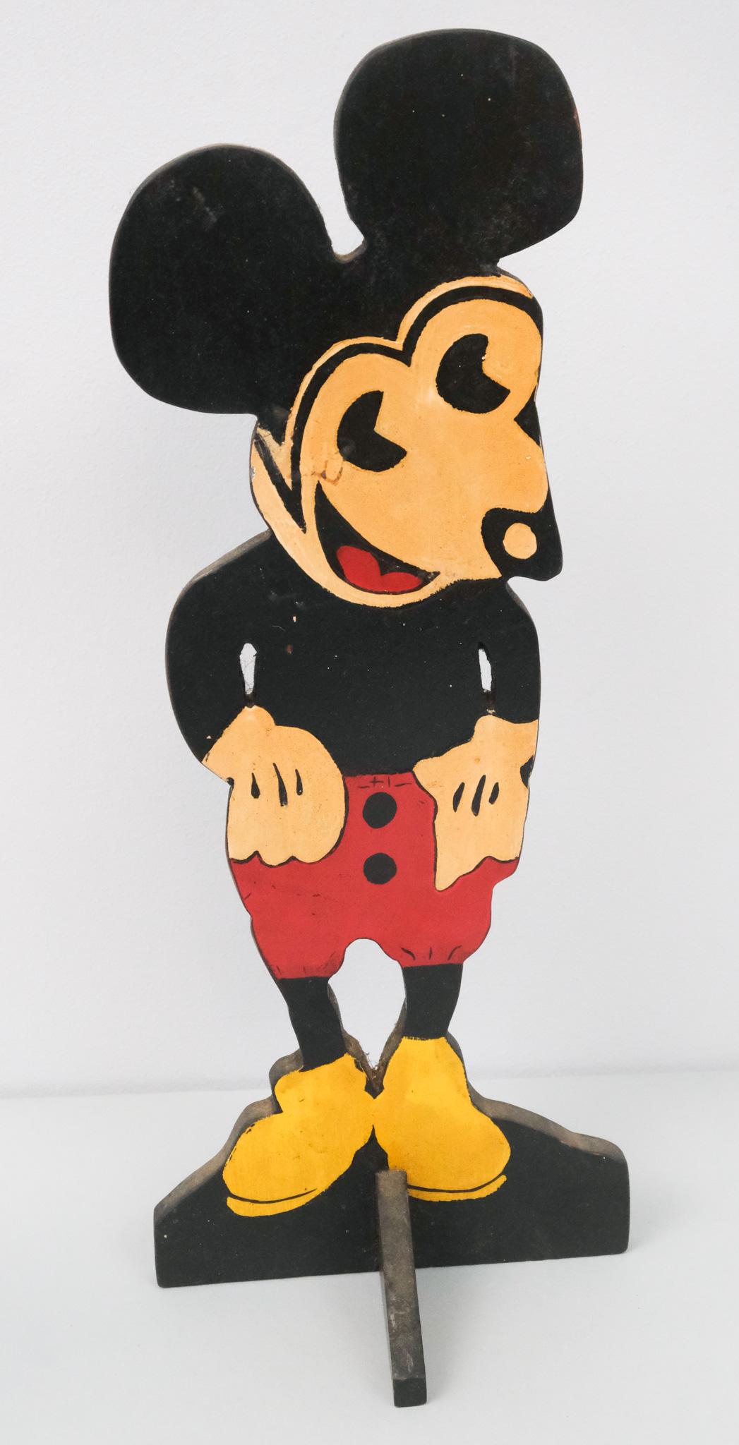 Mickey Mouse Folk Art Carved Standee (1 of 8)