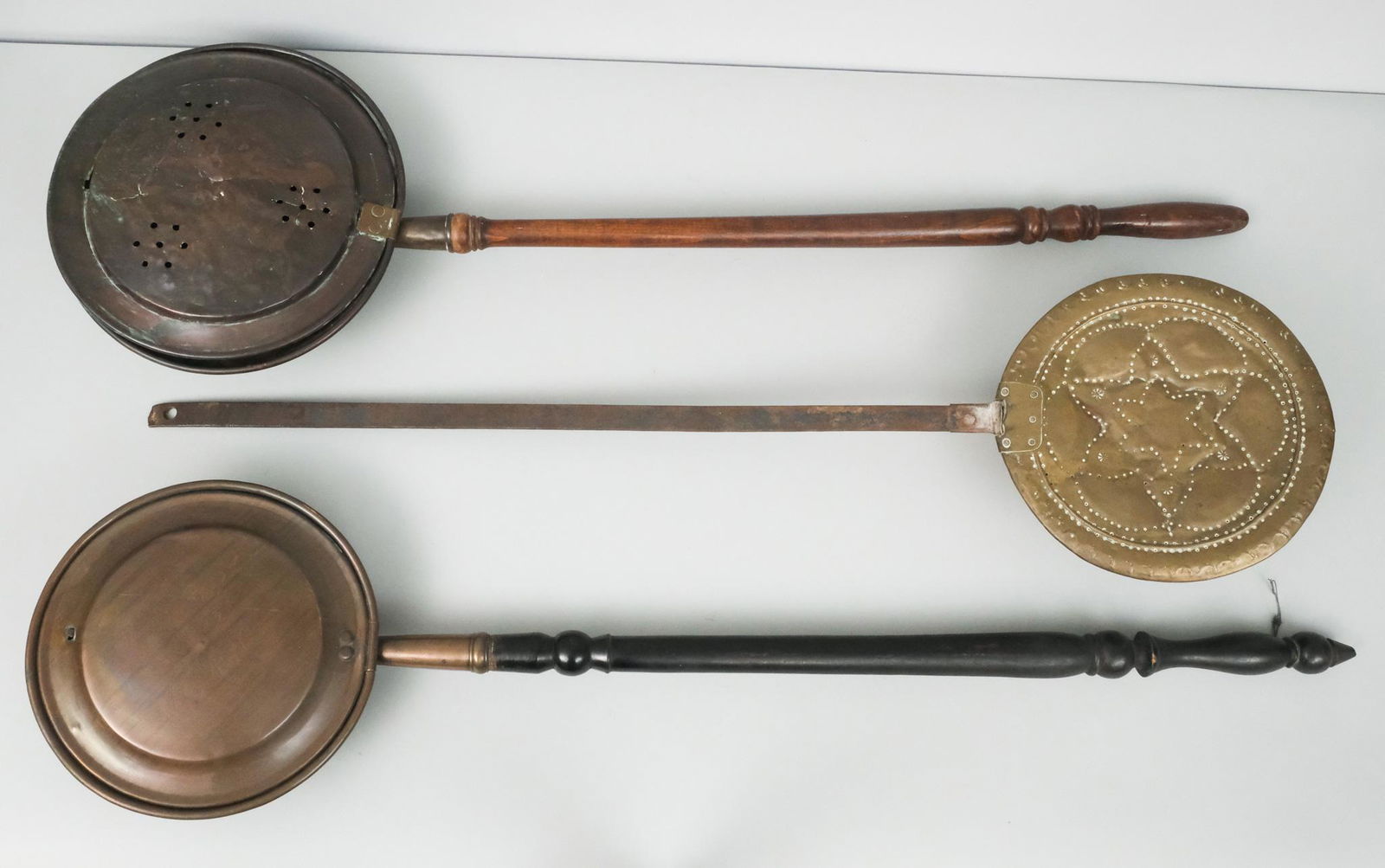 Antique Brass Bed Warmers (1 of 6)