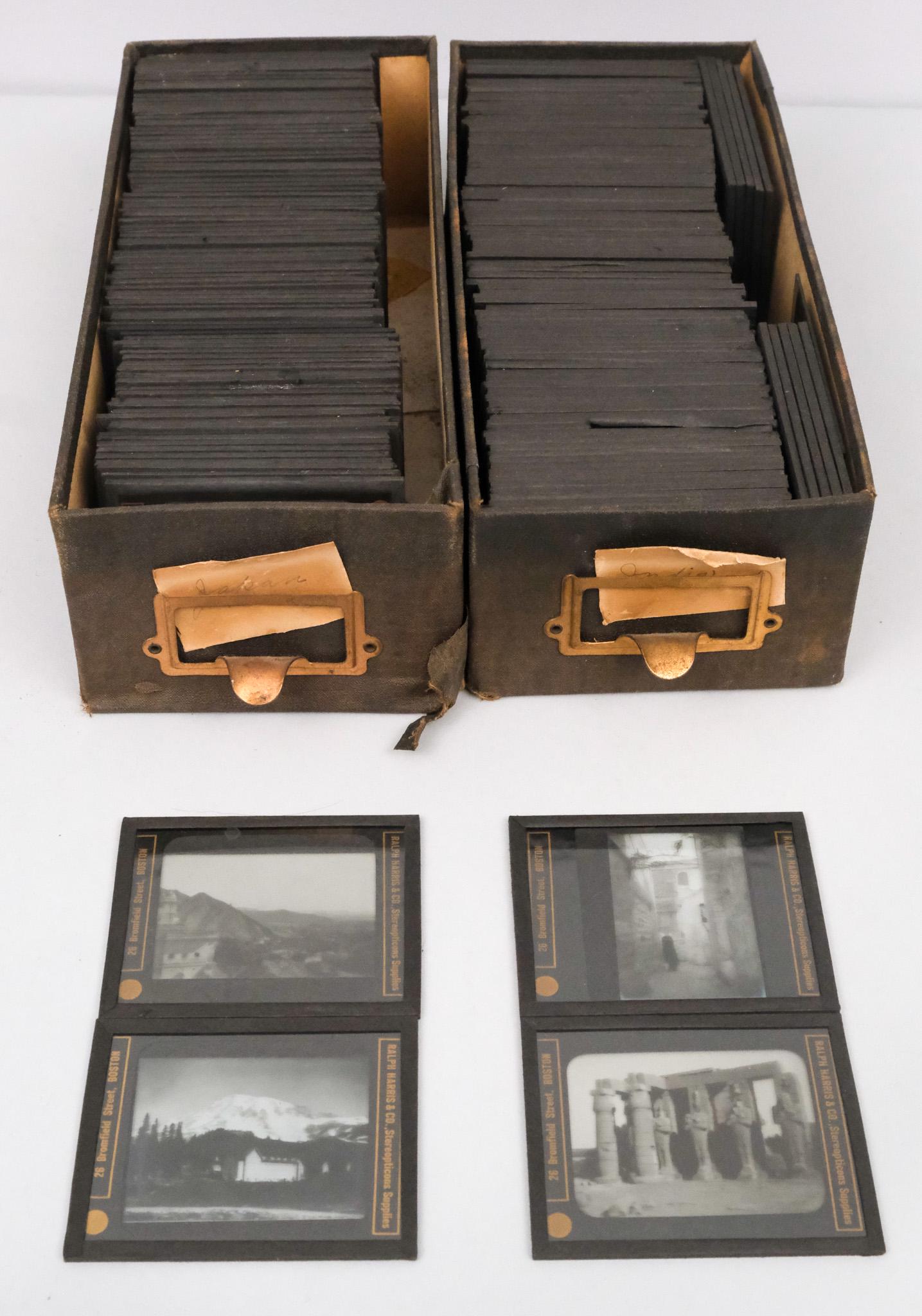 Collection Antique Glass Stereopticon Glass Slides (1 of 3)