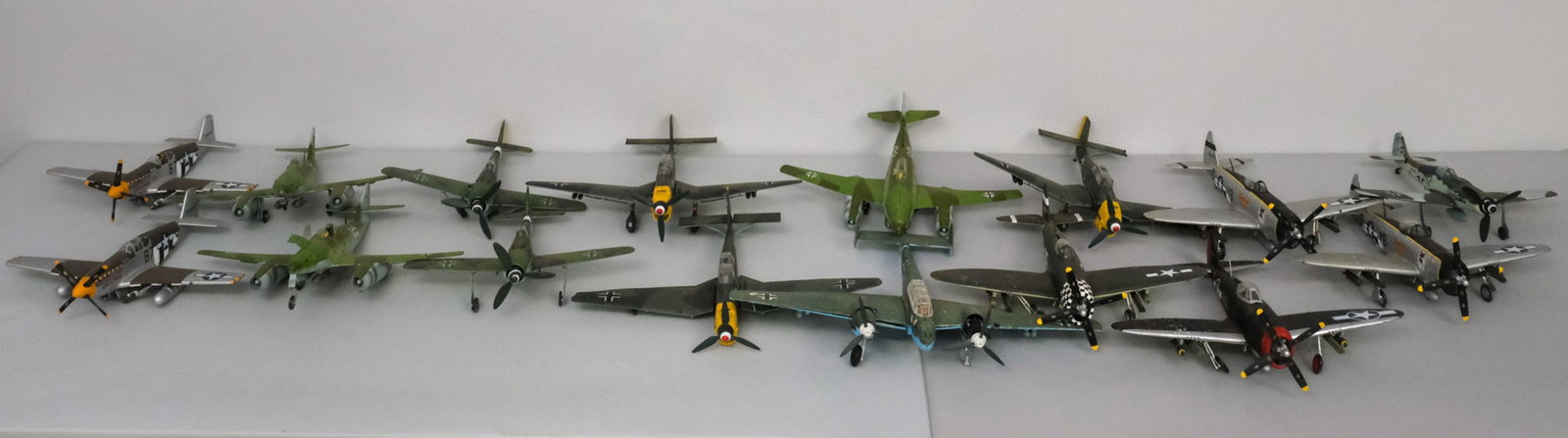 Collection of 21st Century Toys MIlitary Airplanes: Fun assortment, fit to fly.