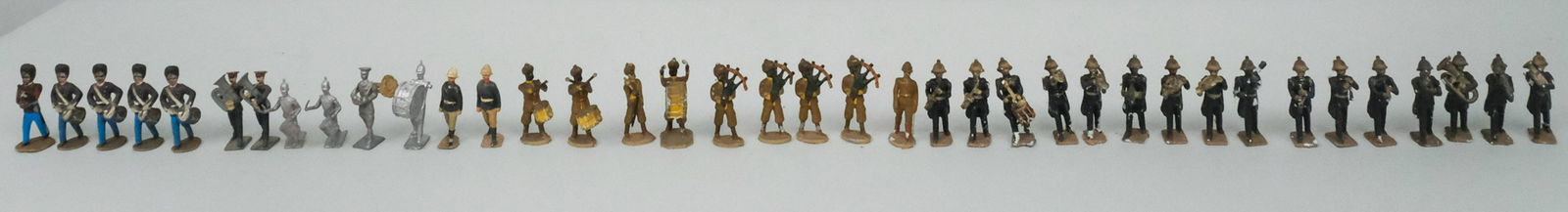 Collection of Painted Lead Marching Band Soldiers (1 of 11)