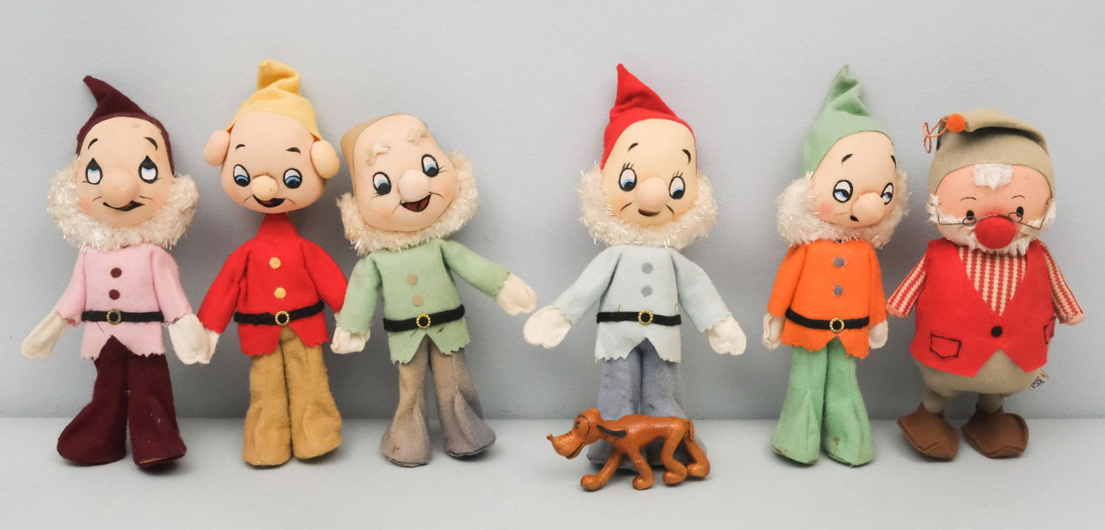 Six Vintage 7 Dwarf Dolls and Pluto (1 of 11)