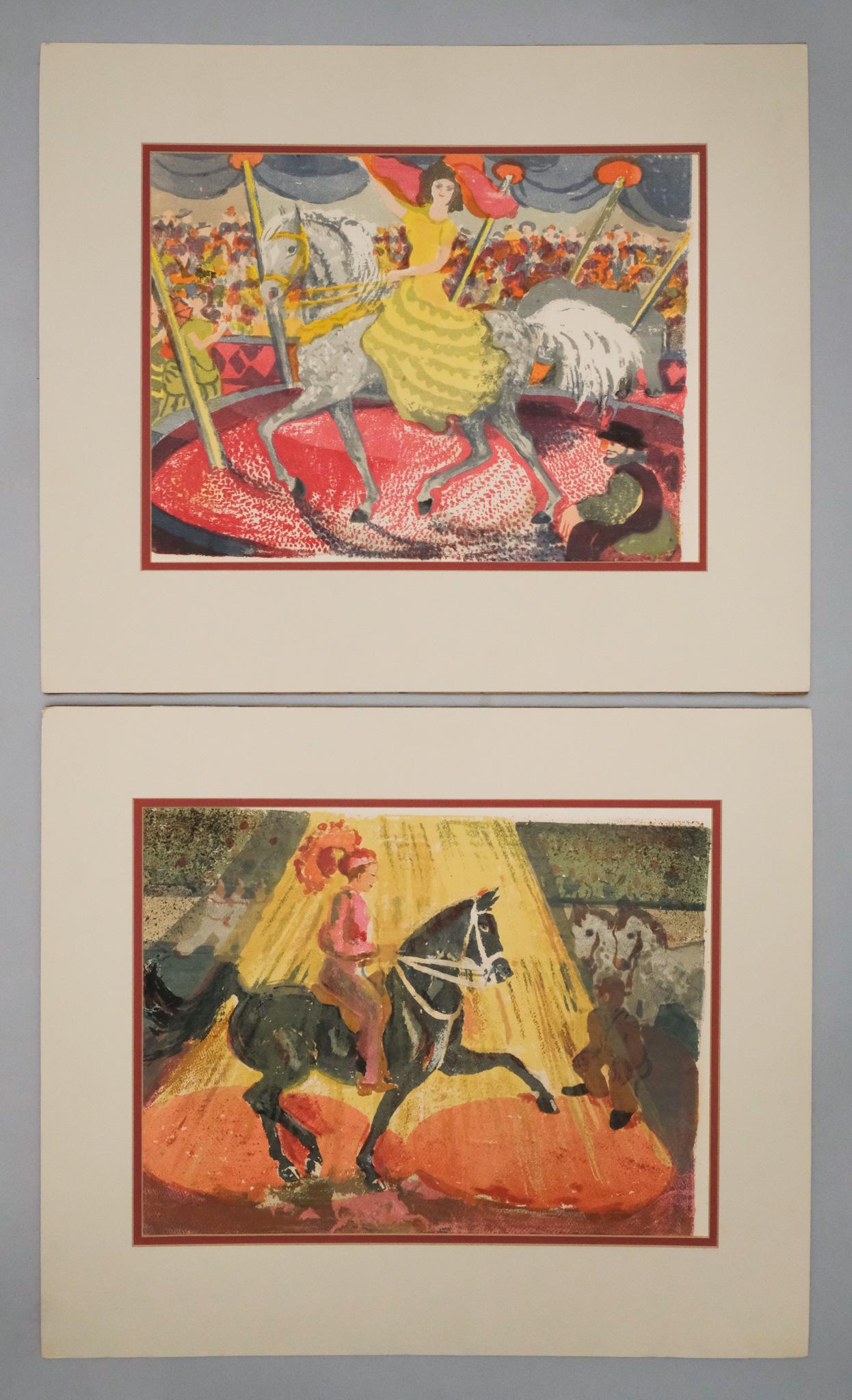 Two Ruth Starr Rose "Circus Horse" Silkscreens (1 of 9)