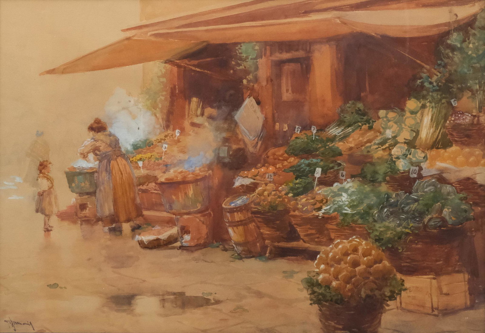 American School, Marketplace Scene (1 of 6)