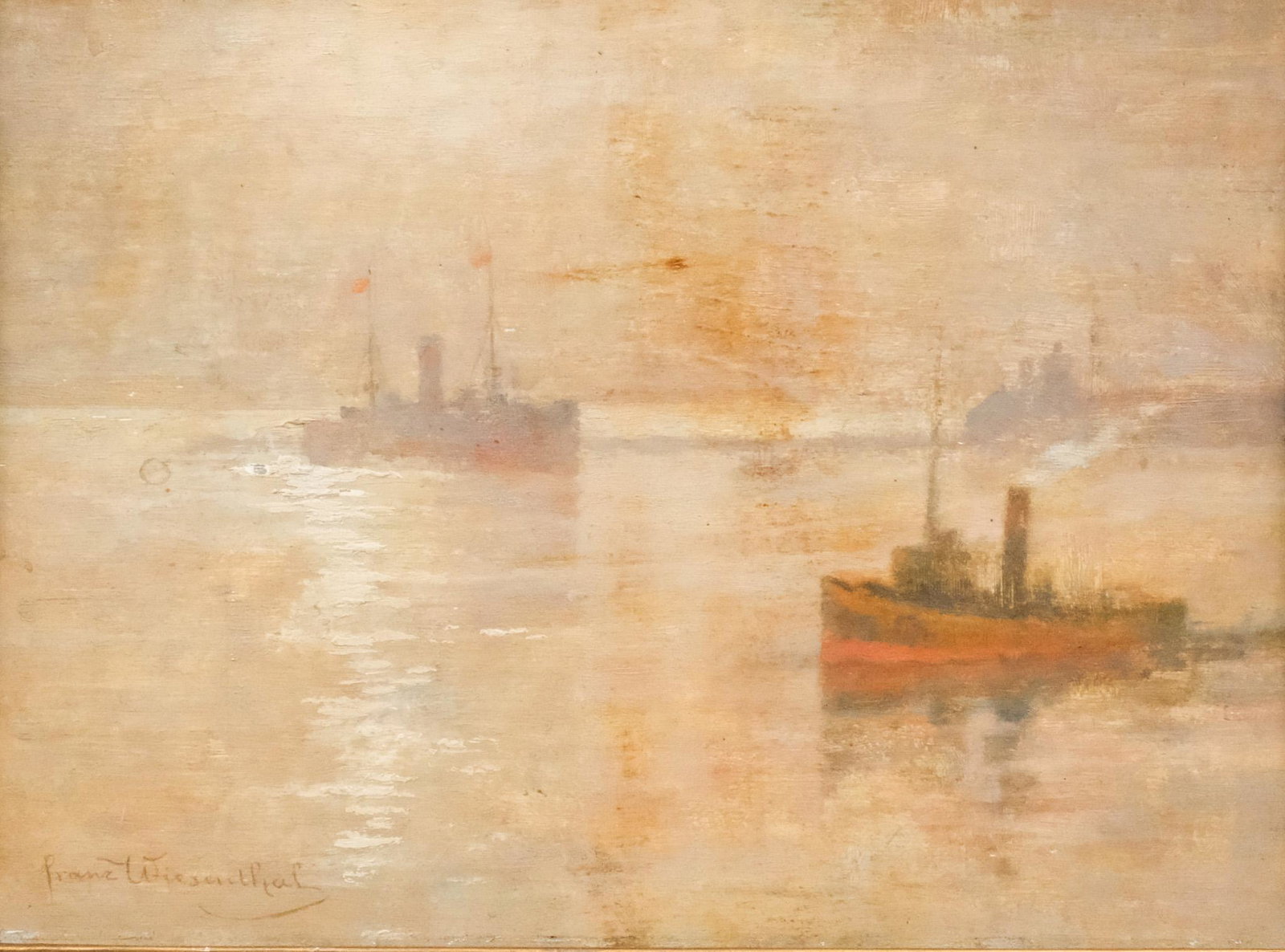 Franz Wiesenthal, Two Boats At Twilight (1 of 5)