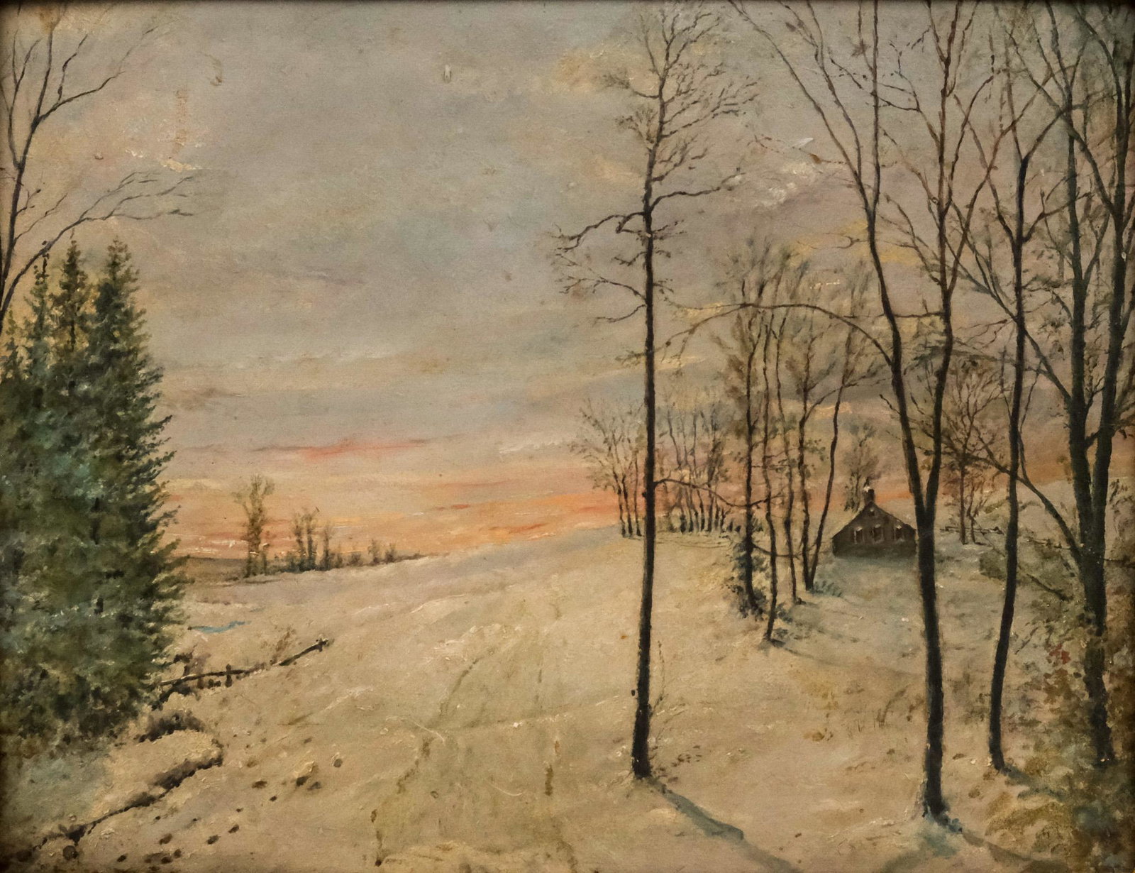 American School, Winter Sunset (1 of 7)