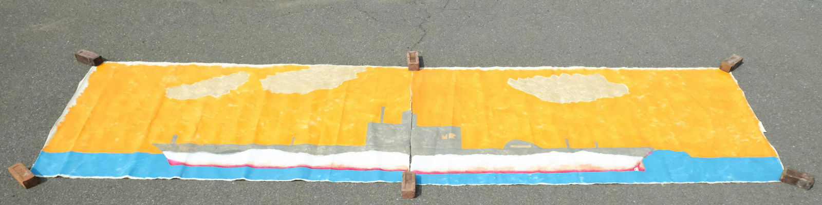 American School, Ship Under an Orange Sky (1 of 4)