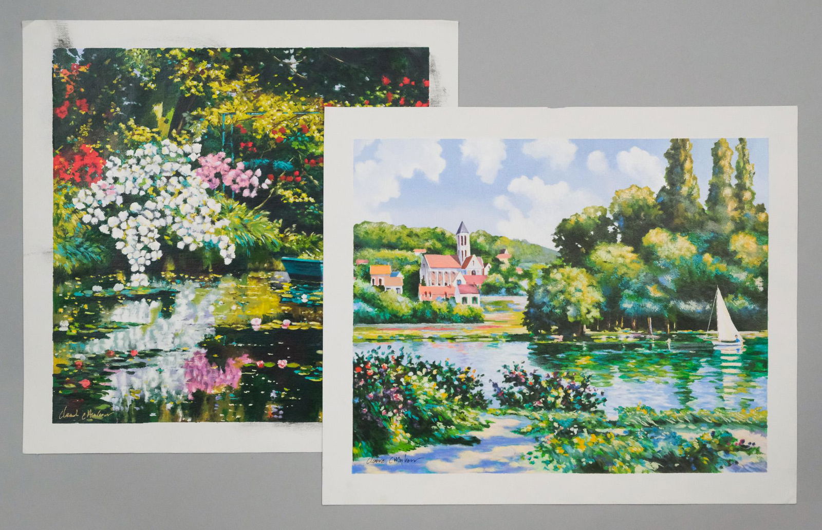 Claude Cambour, Two Prints on Canvas (1 of 9)