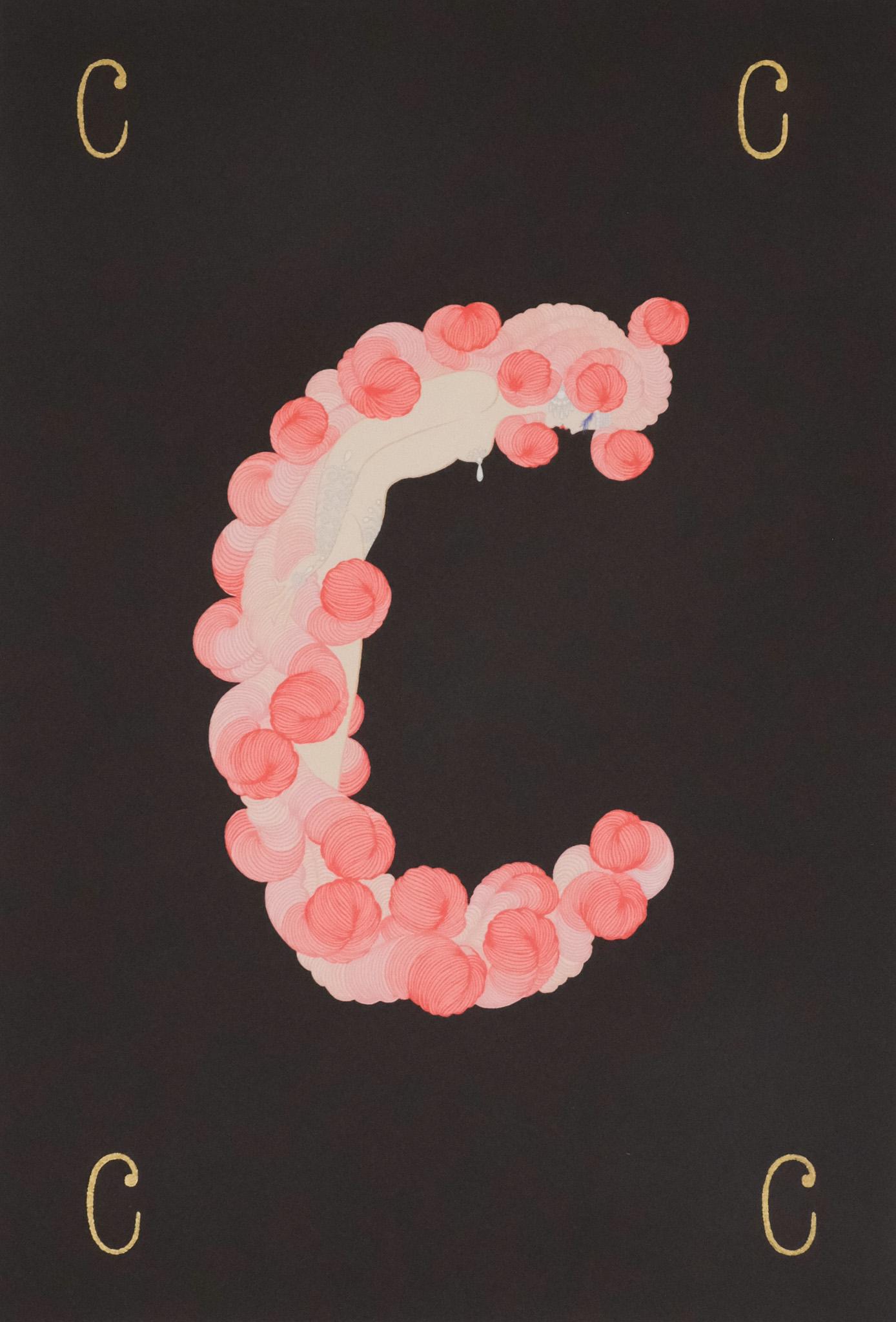 Erte, Letter "C" from Alphabet Series (1 of 6)