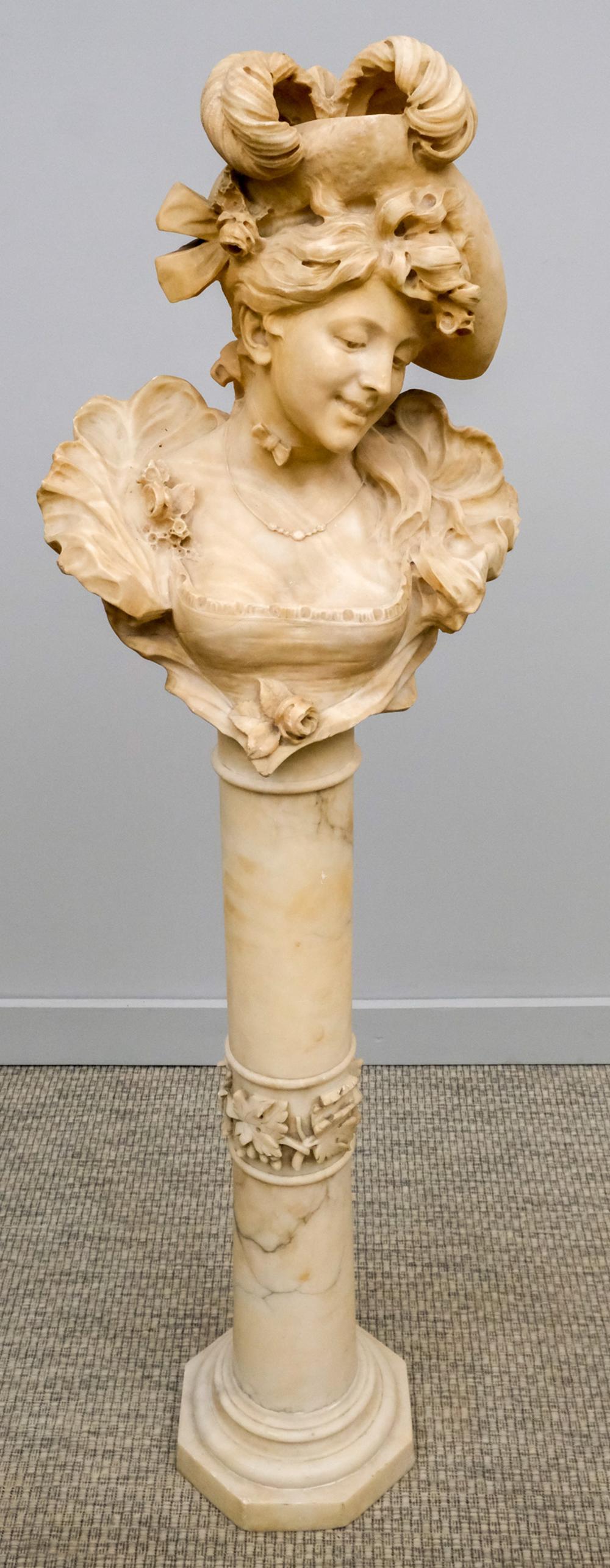 Marble Bust on a Classical Column (1 of 10)