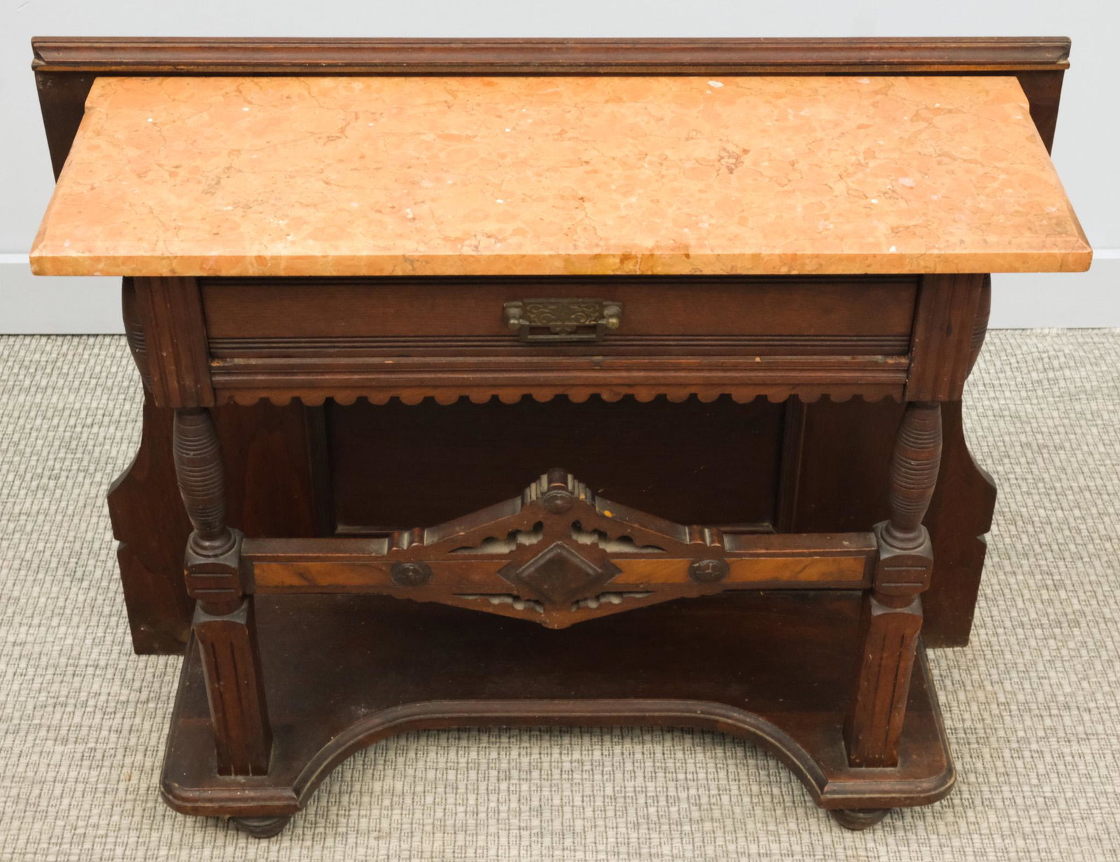 Eastlake Marble Top Sewing Table (1 of 8)