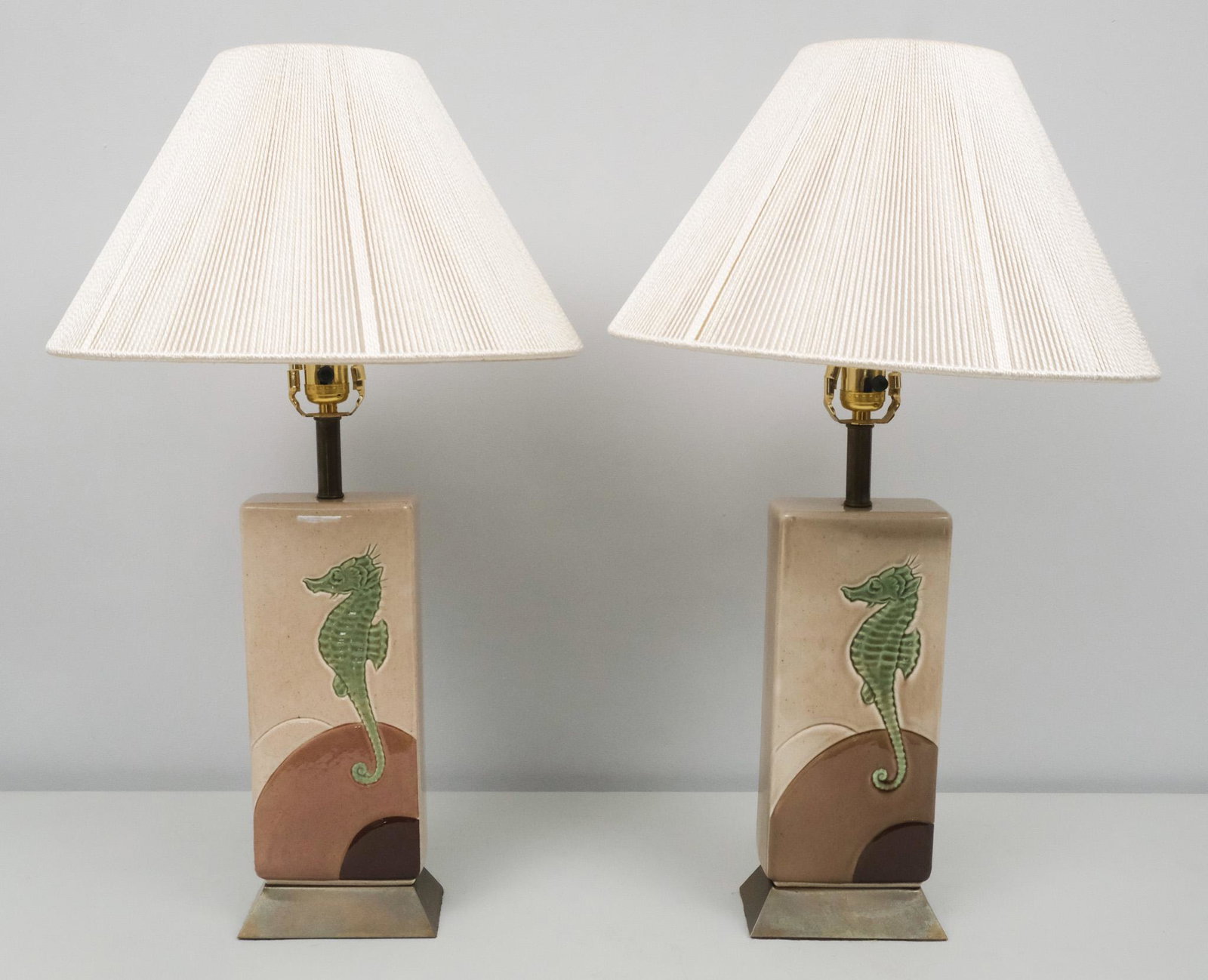 Pair of Seahorse Table Lamps (1 of 8)