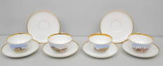 Set 4 Antique Royal Copenhagen Breakfast Cups