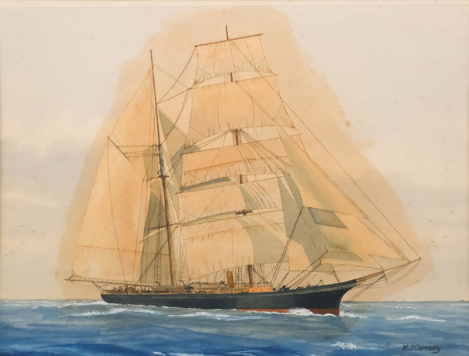 American School, Ship in a Haze (1 of 6)